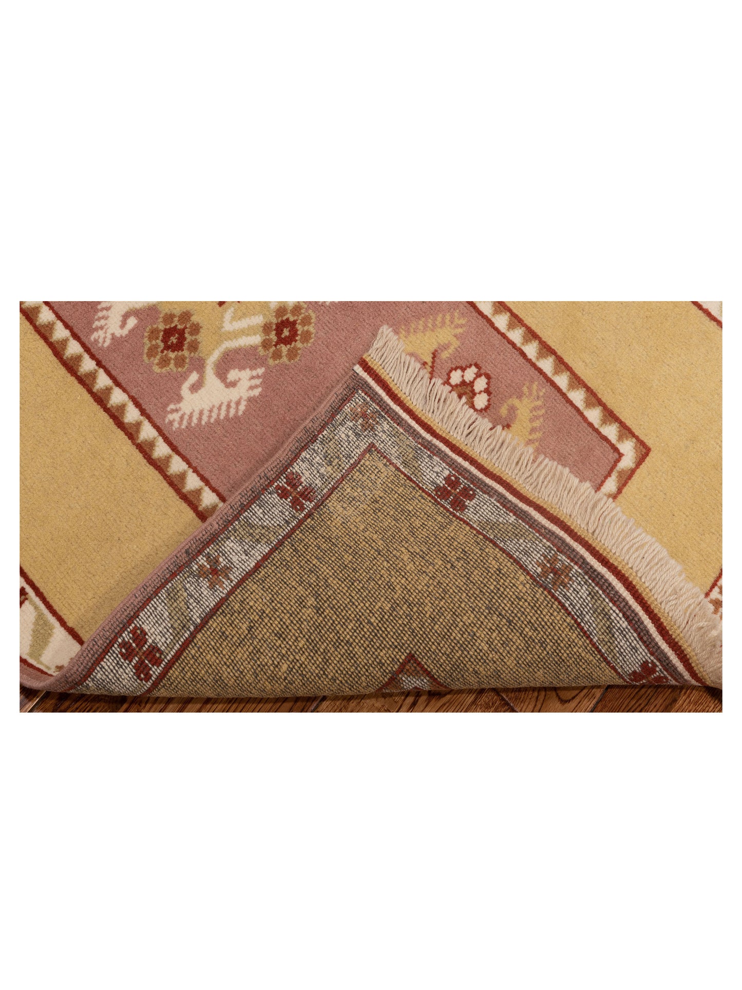 Milas 146103 Purple Gold 2.8x9.10 Hand Knotted Rug
