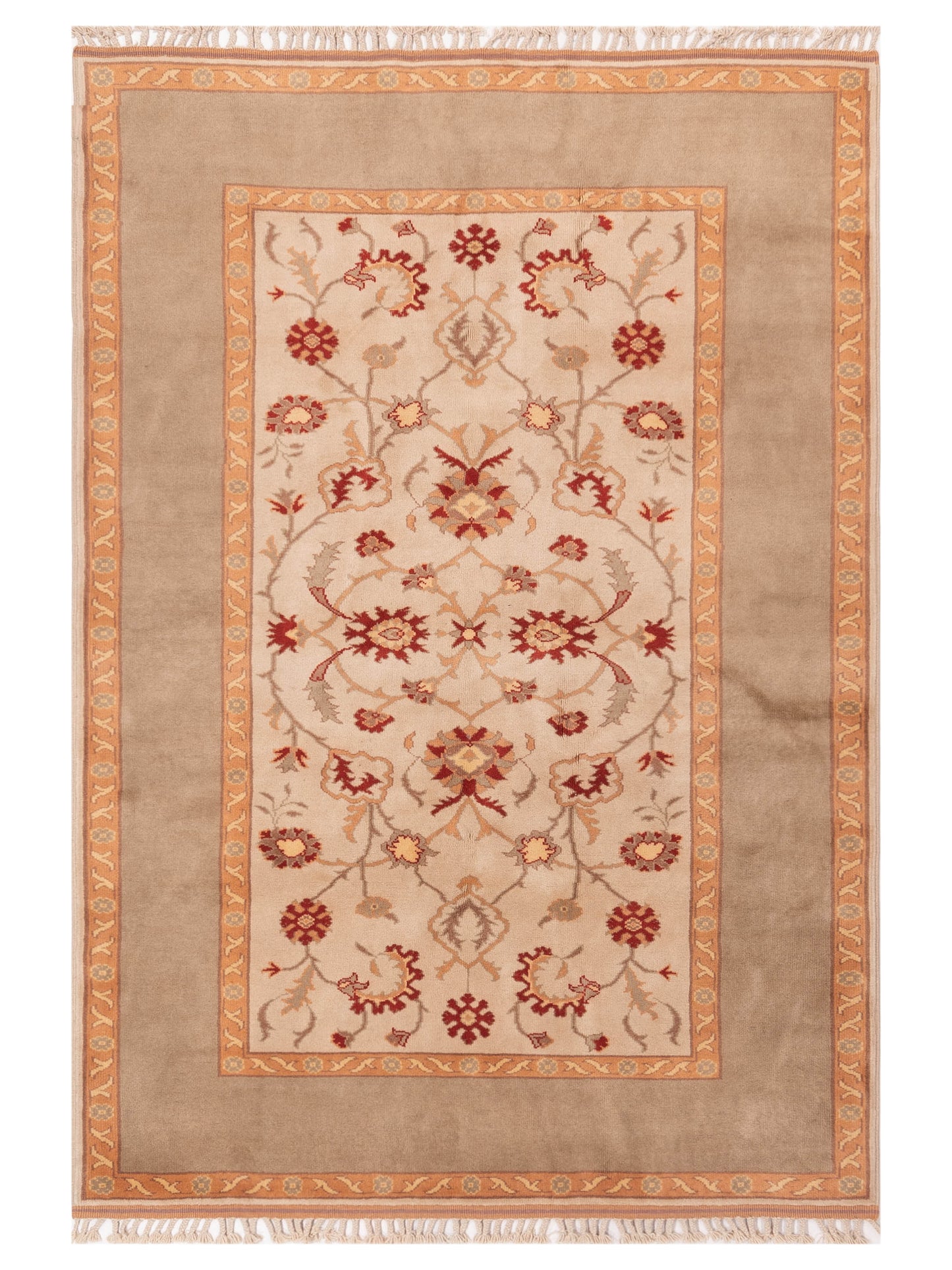 Pasha Milas Beige Brown Traditional