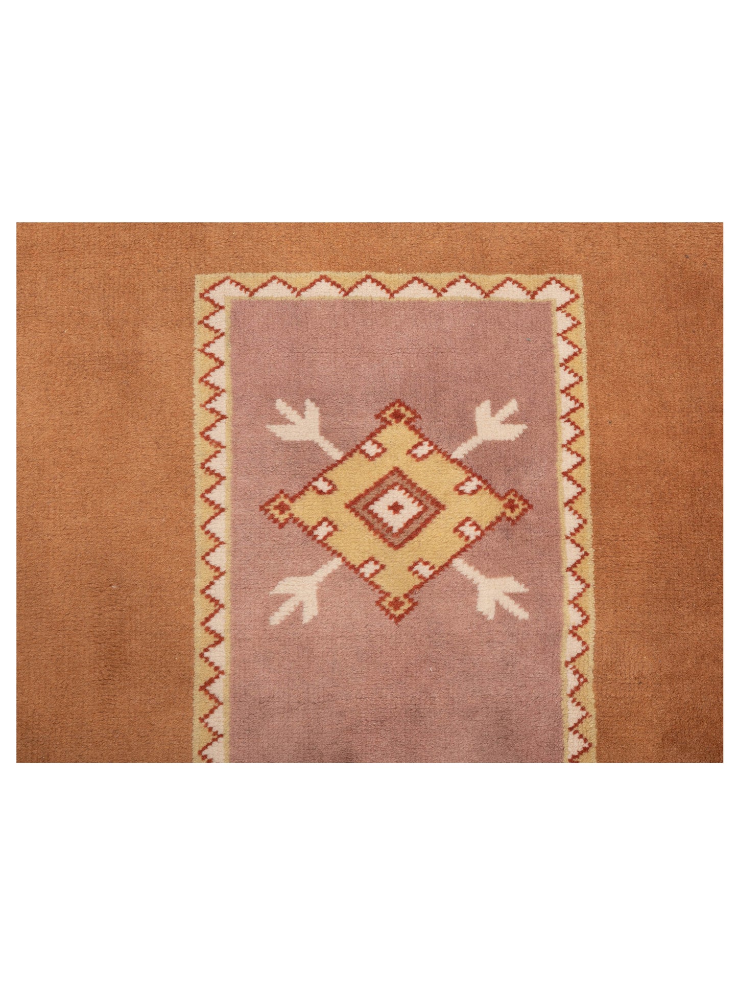Milas 146117 Purple Brown 2.9x10.7 Hand Knotted Rug