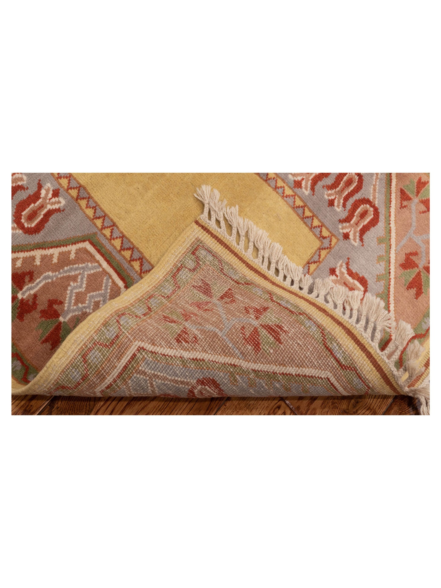 Milas 146120 Gold Brown 2.1x4.9 Hand Knotted Rug