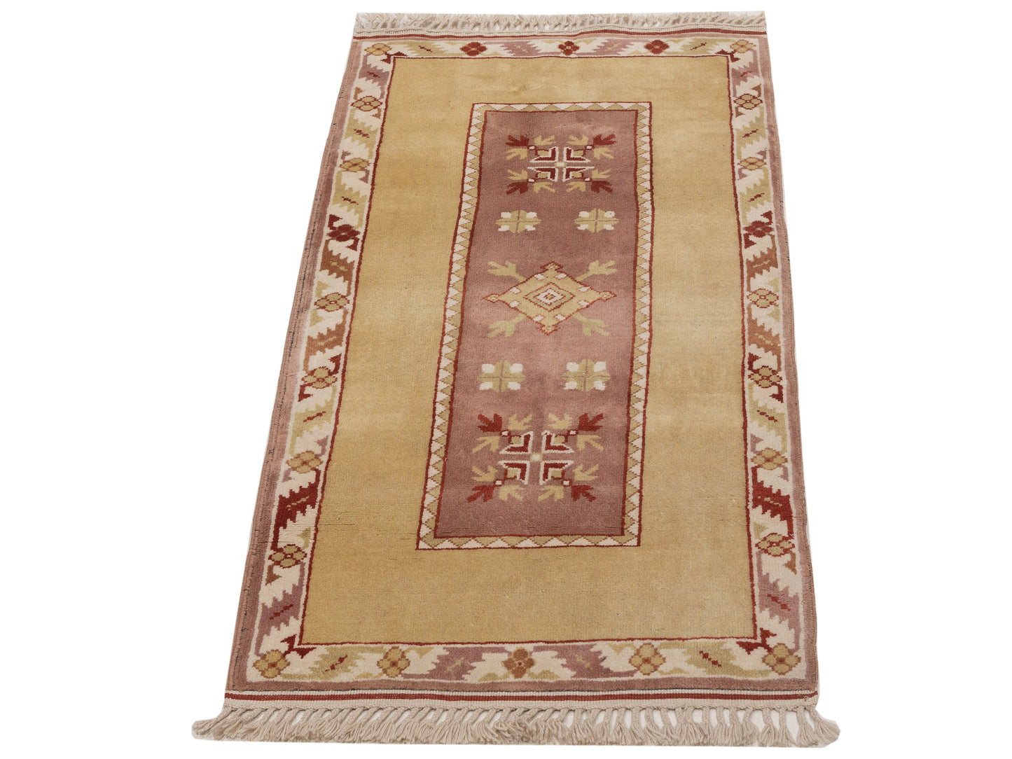 Milas 146121 Purple Gold 2.8x5.1 Hand Knotted Rug