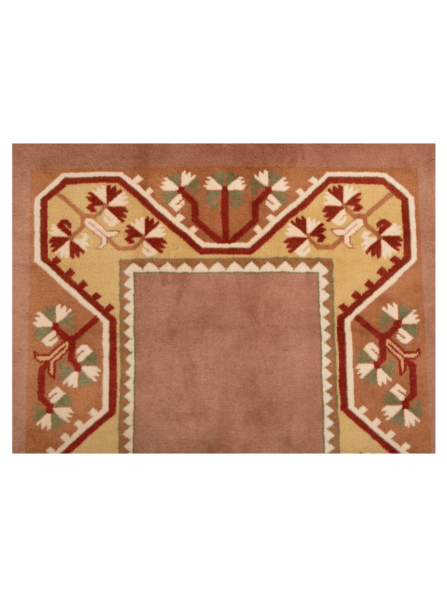 Milas 146126 Purple Green 5.4x8.9 Hand Knotted Rug