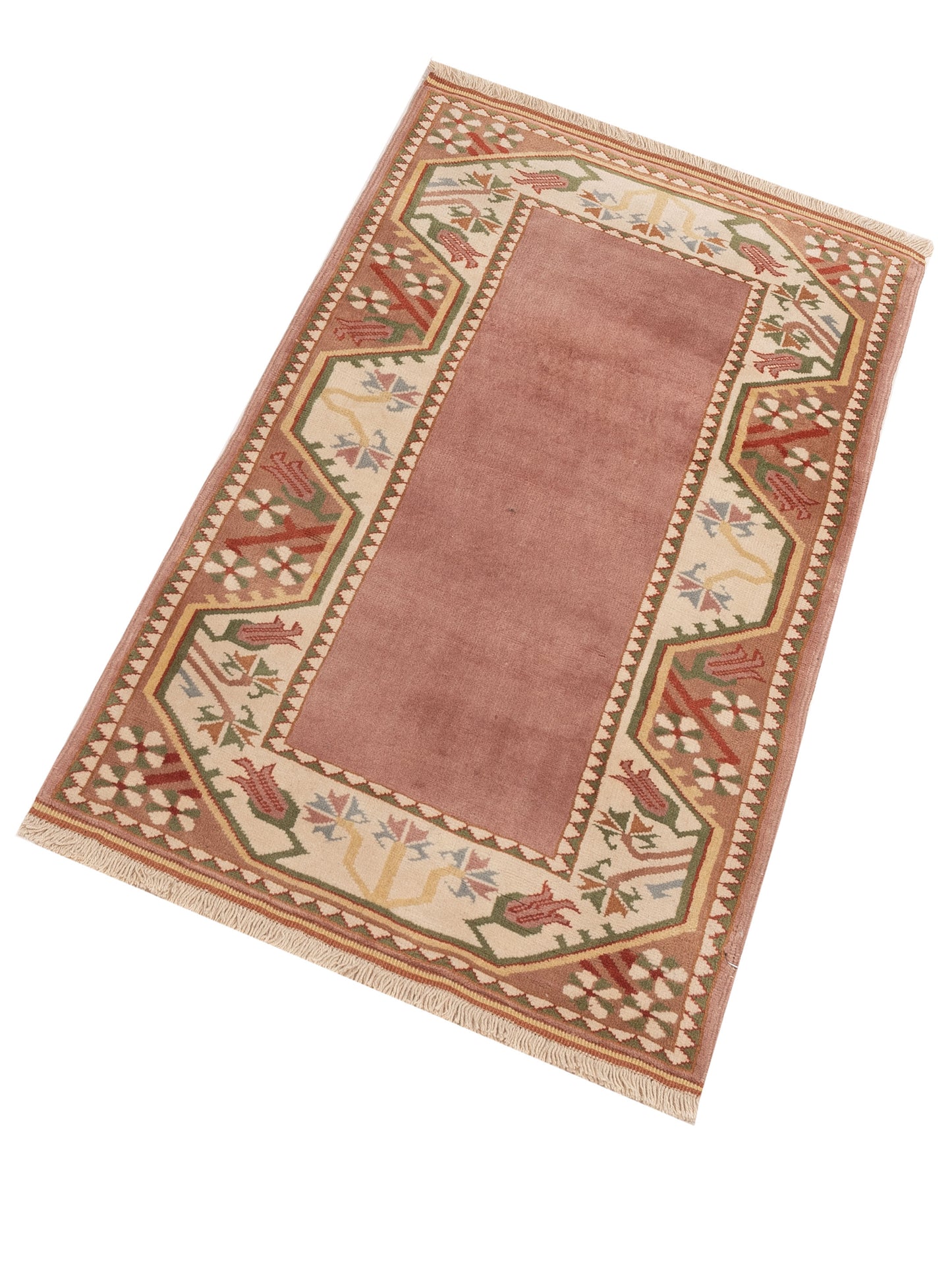 Milas 146131 Purple Ivory 2.10x50 Hand Knotted Rug