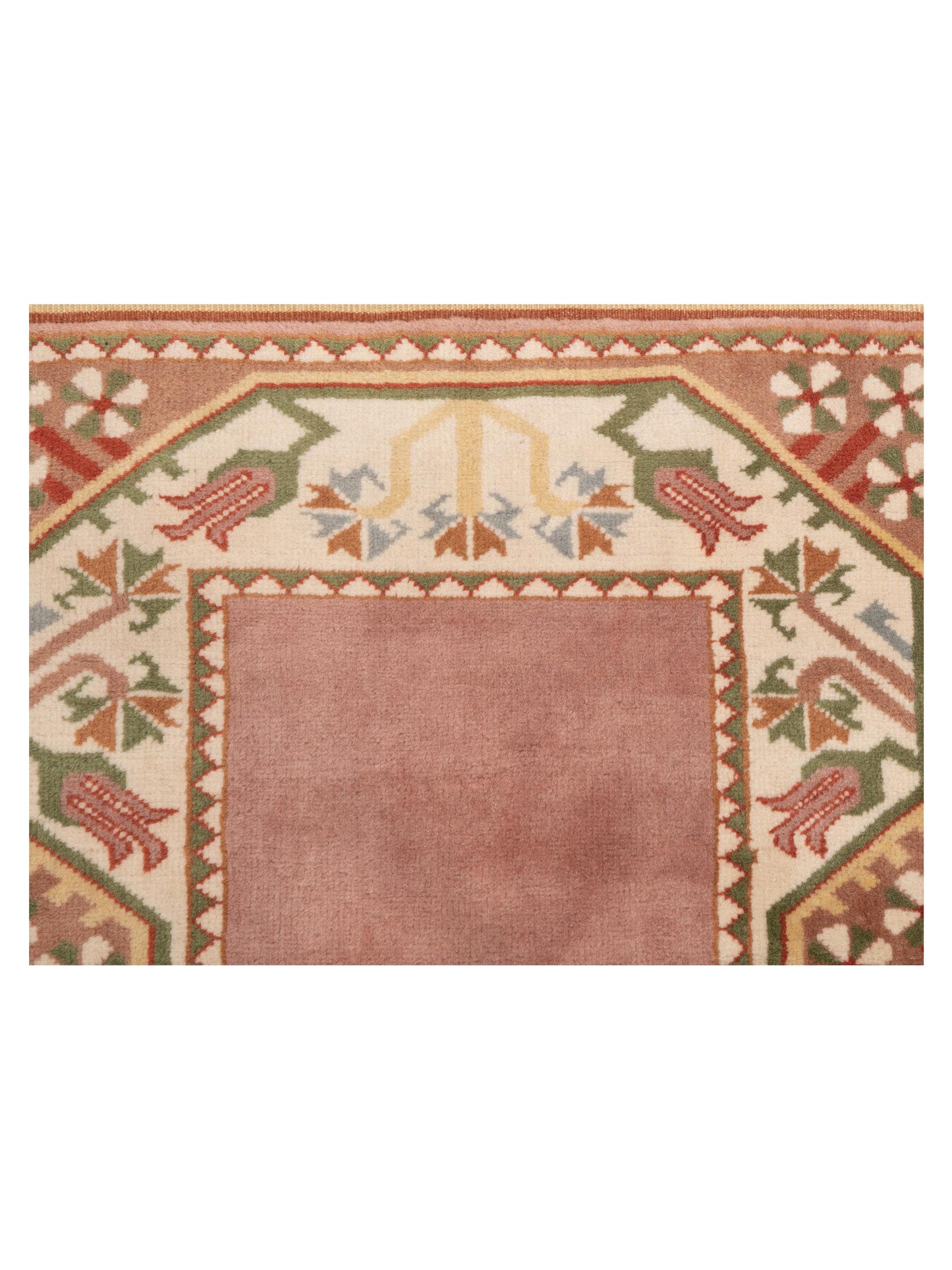 Milas 146131 Purple Ivory 2.10x50 Hand Knotted Rug