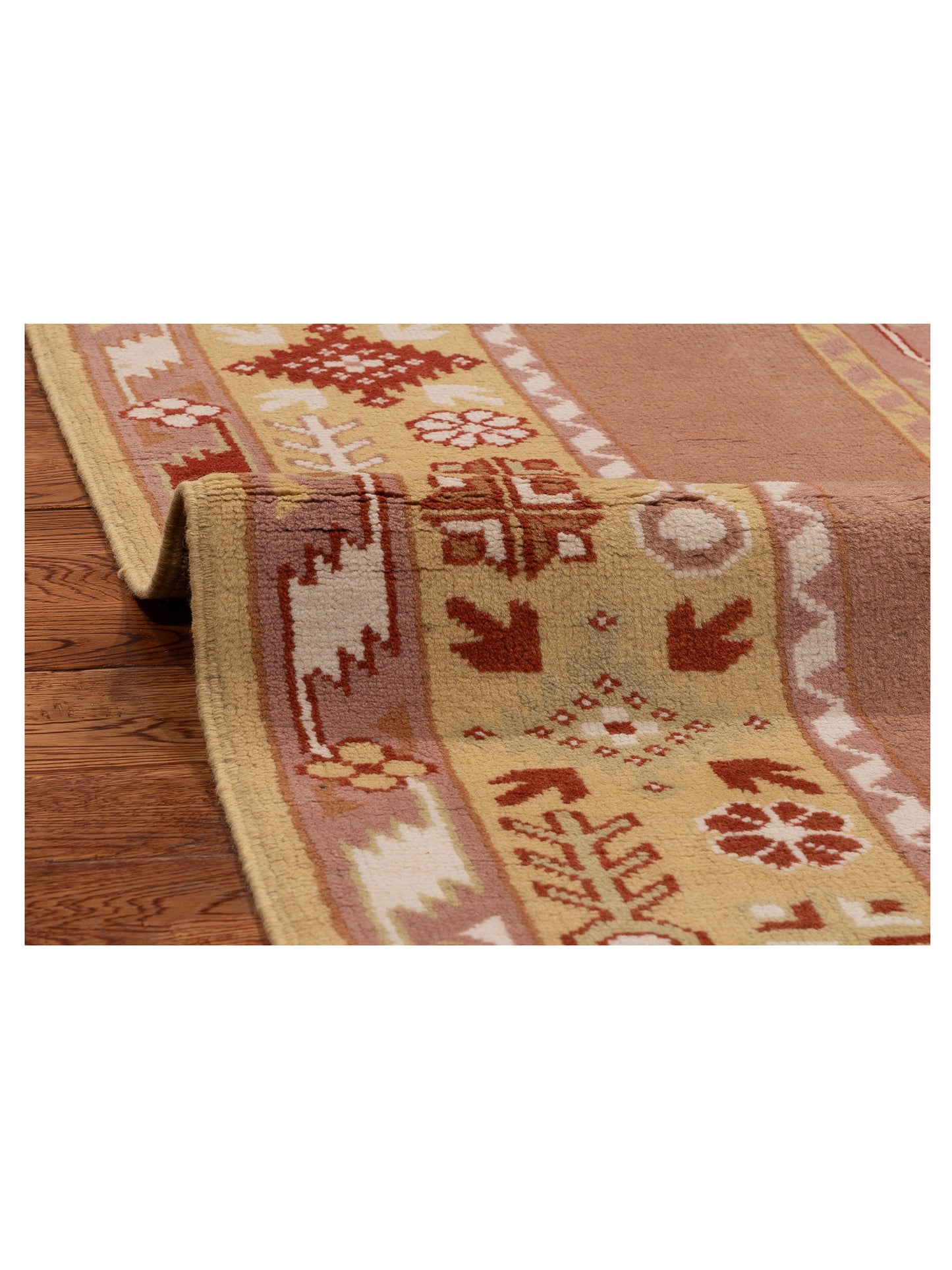 Milas 146146 Purple Gold 5.5x9.4 Hand Knotted Rug