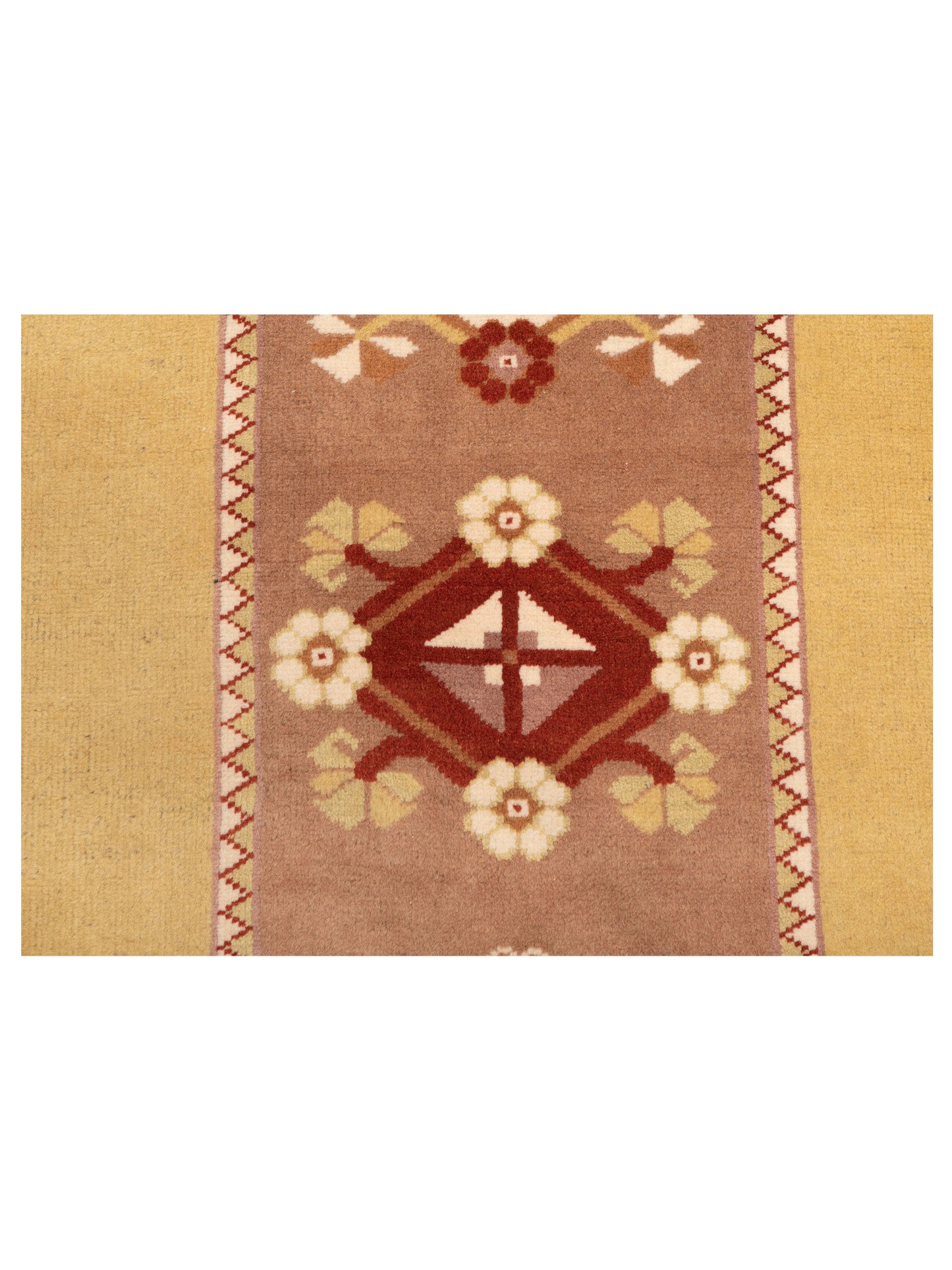 Milas 146157 Purple Gold 2.8x9.11 Hand Knotted Rug