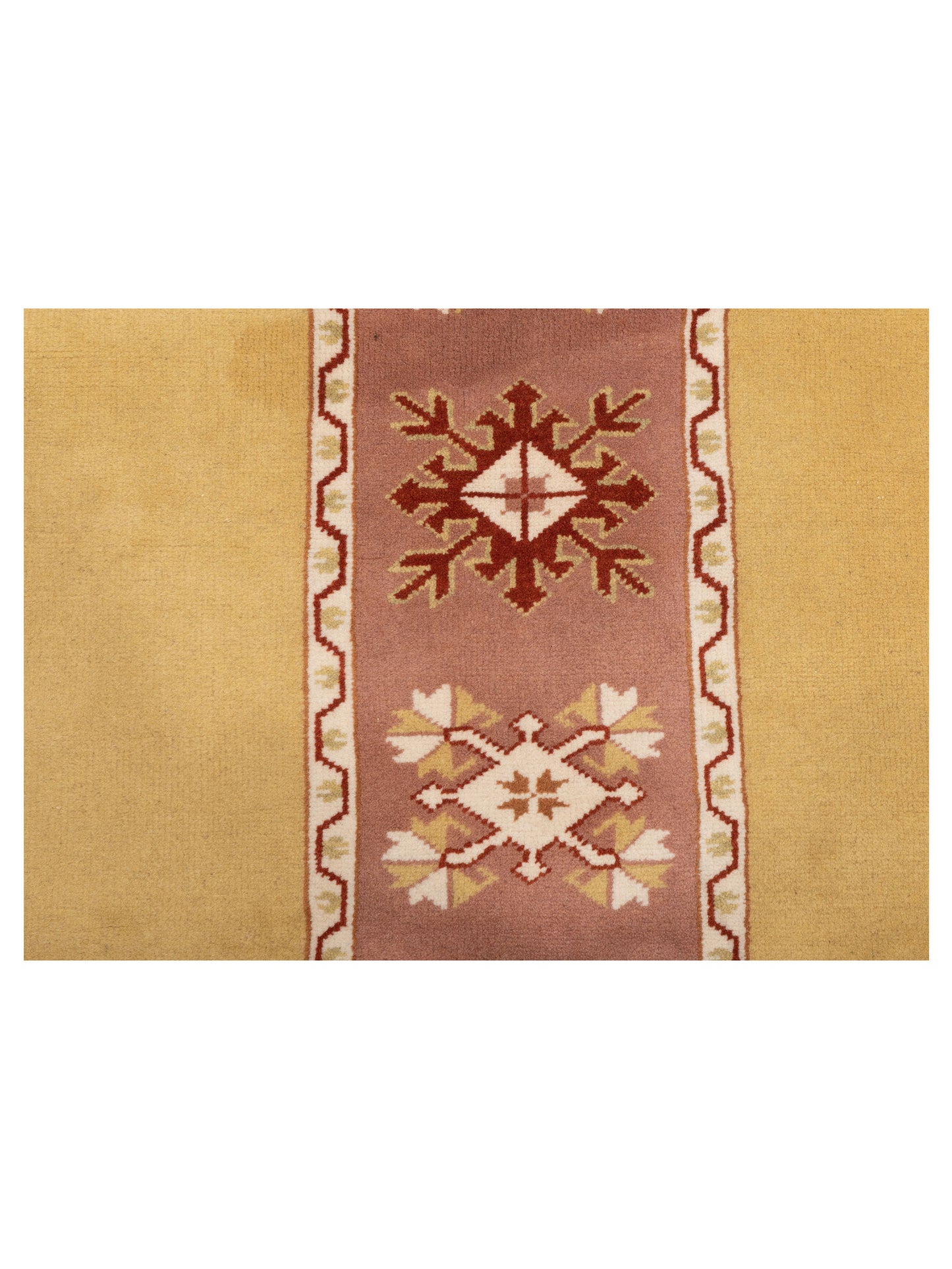 Milas 146166 Purple Gold 2.9x10.8 Hand Knotted Rug