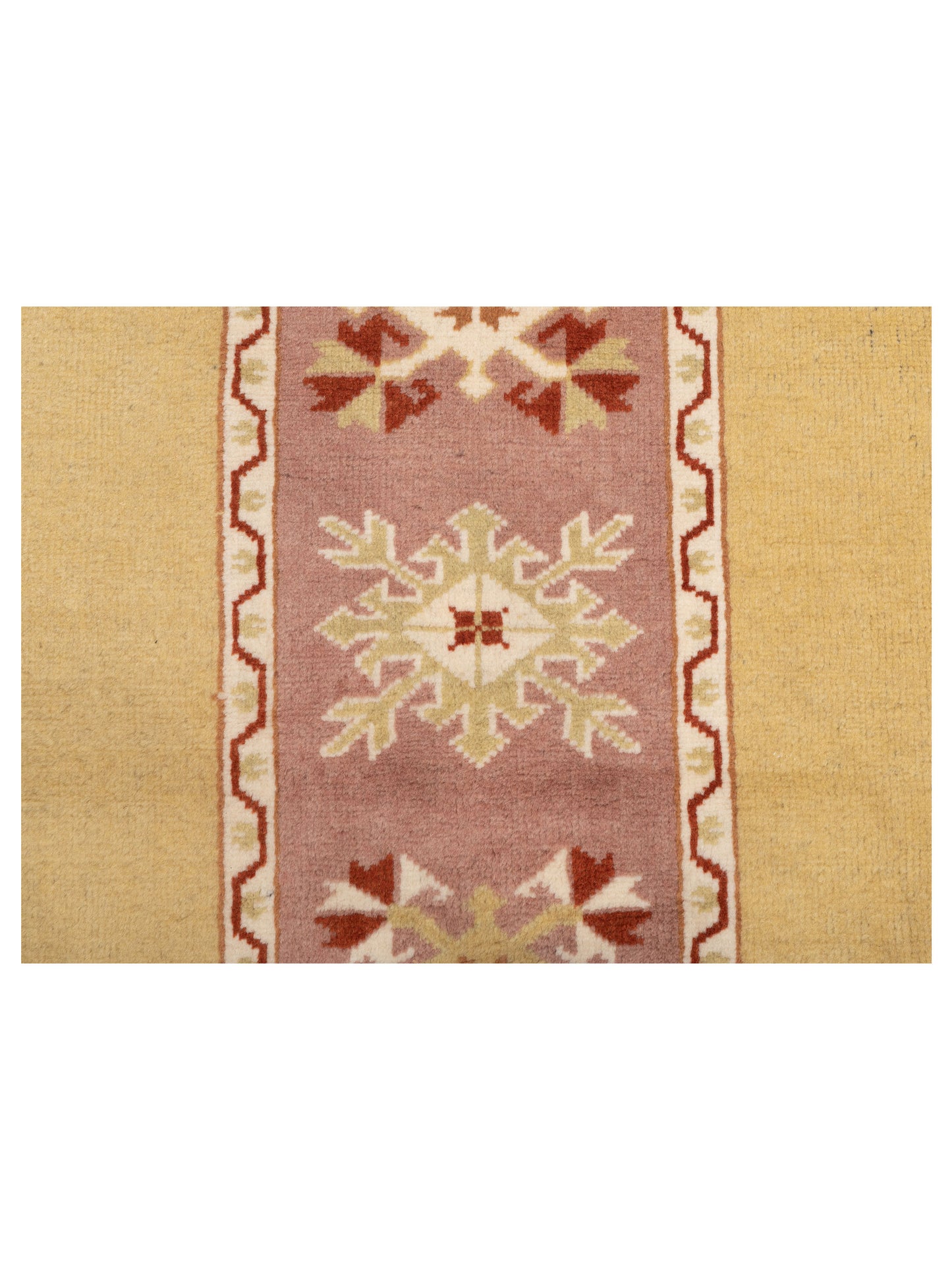 Milas 146170 Purple Gold 2.10x10.5 Hand Knotted Rug