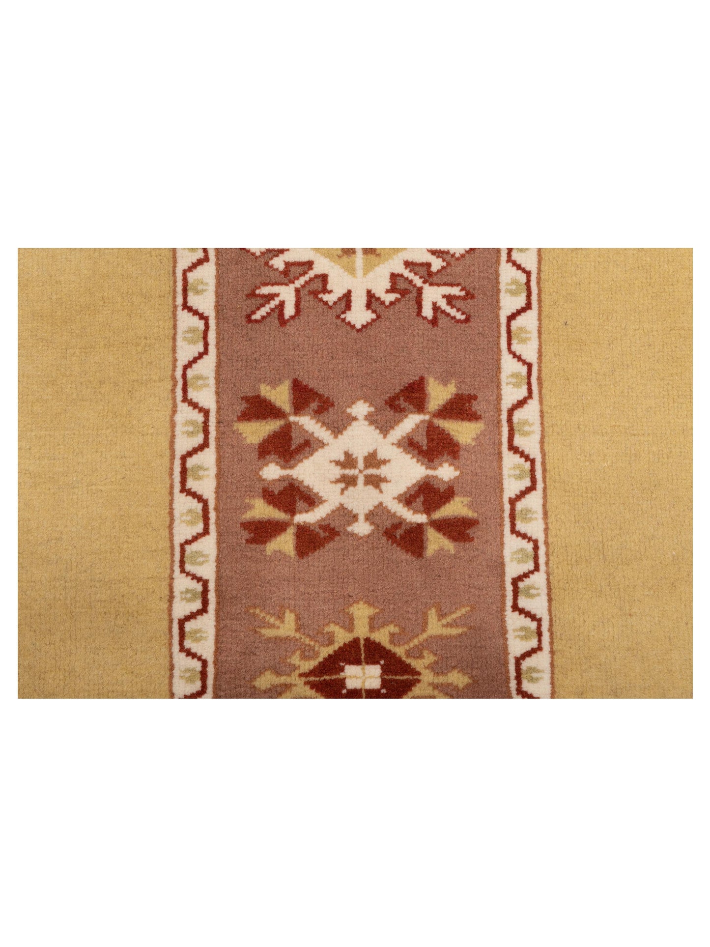 Milas 146172 Purple Gold 2.10x10.1 Hand Knotted Rug