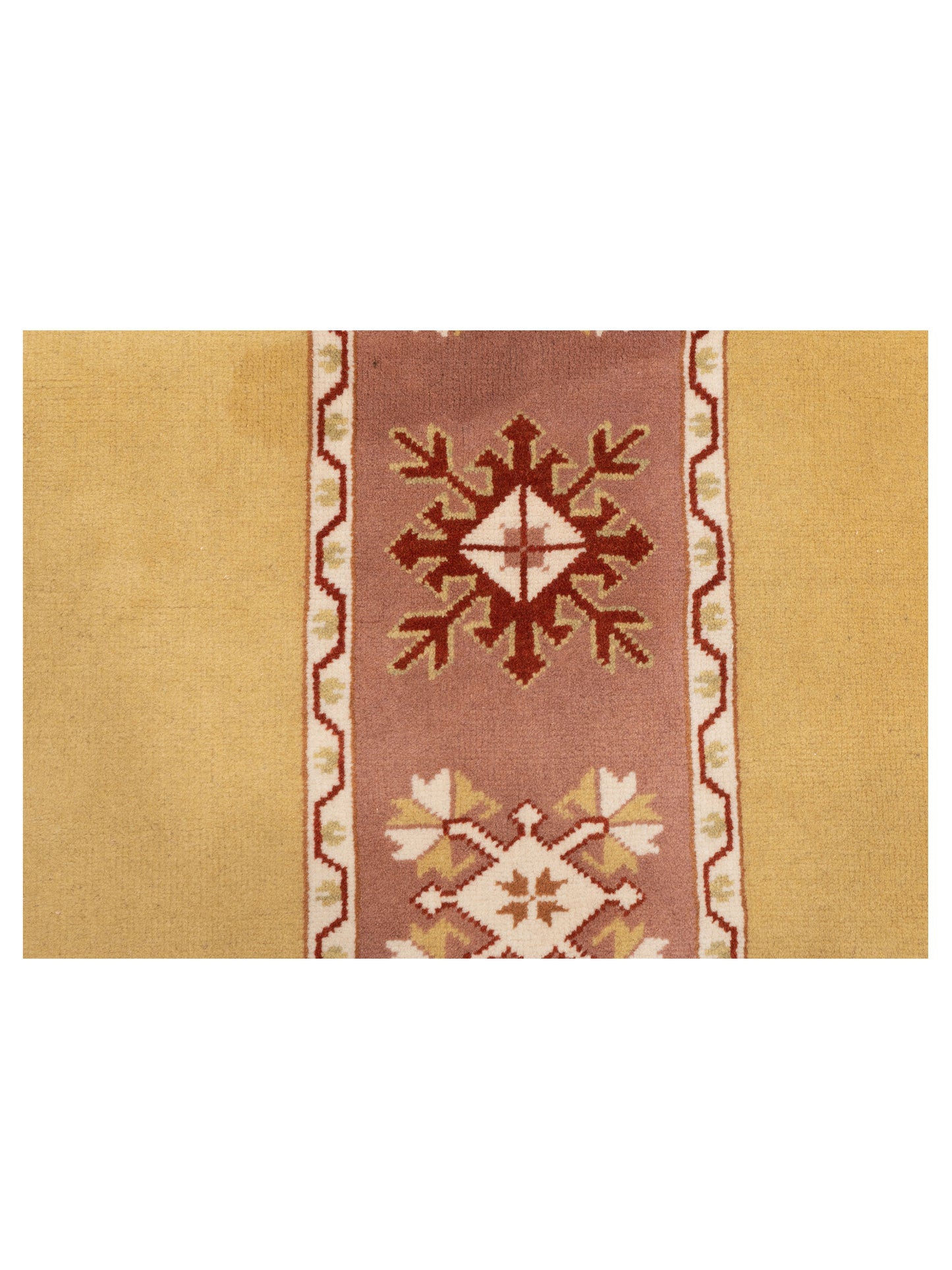 Milas 146172 Purple Gold 2.10x10.1 Hand Knotted Rug