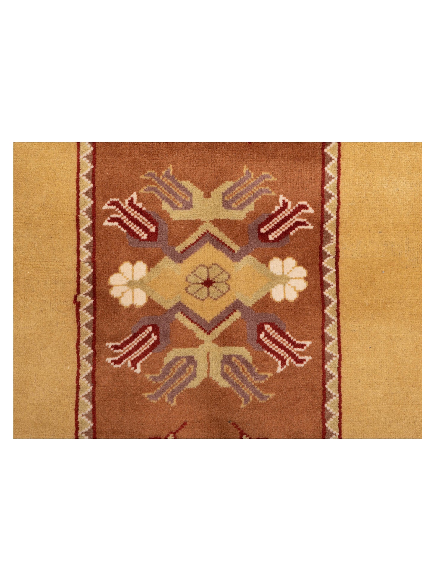 Milas 146175 Brown Gold 2.8x5.2 Hand Knotted Rug