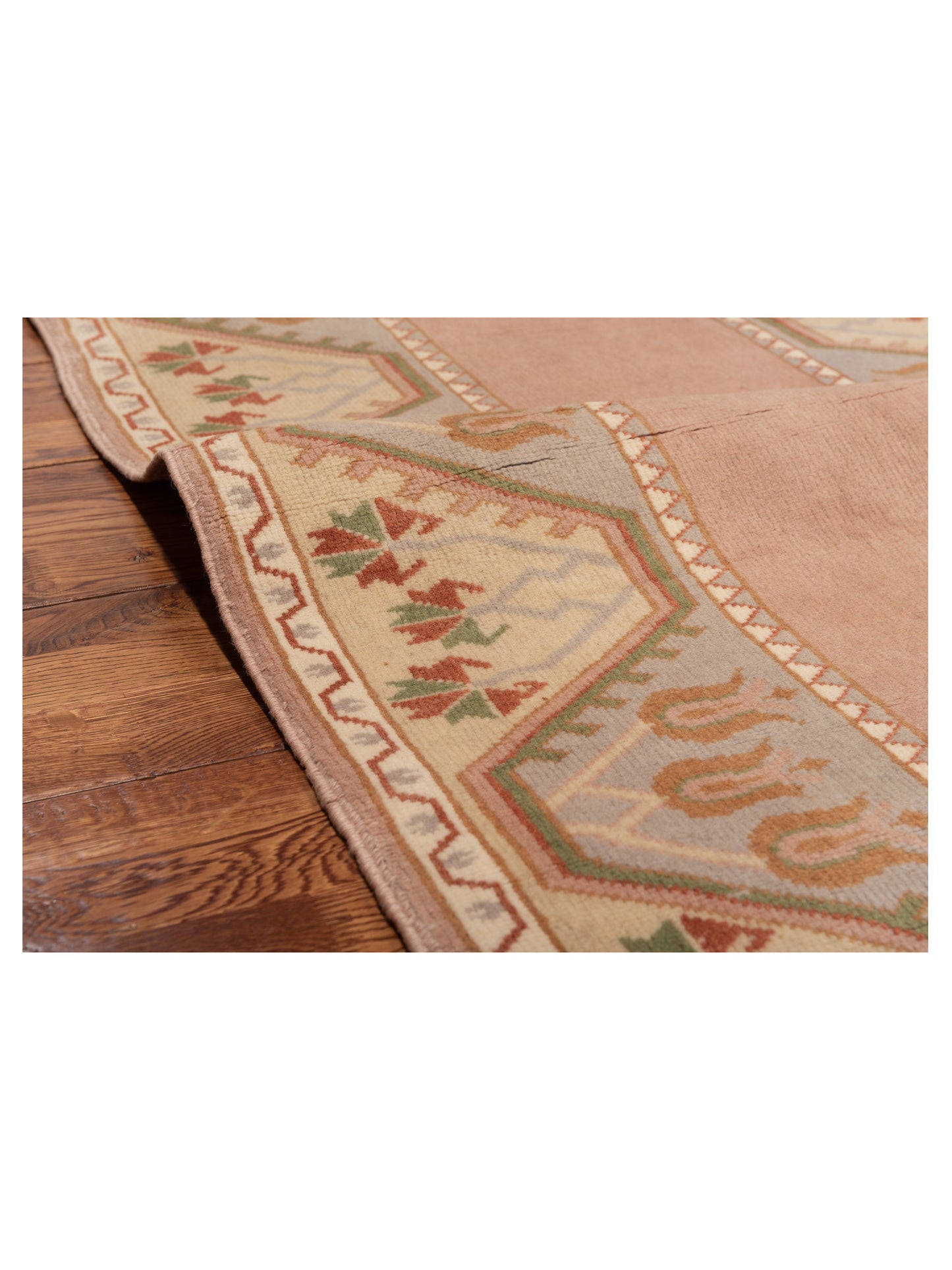 Milas 146180 Pink Beige 2.8x4.6 Hand Knotted Rug