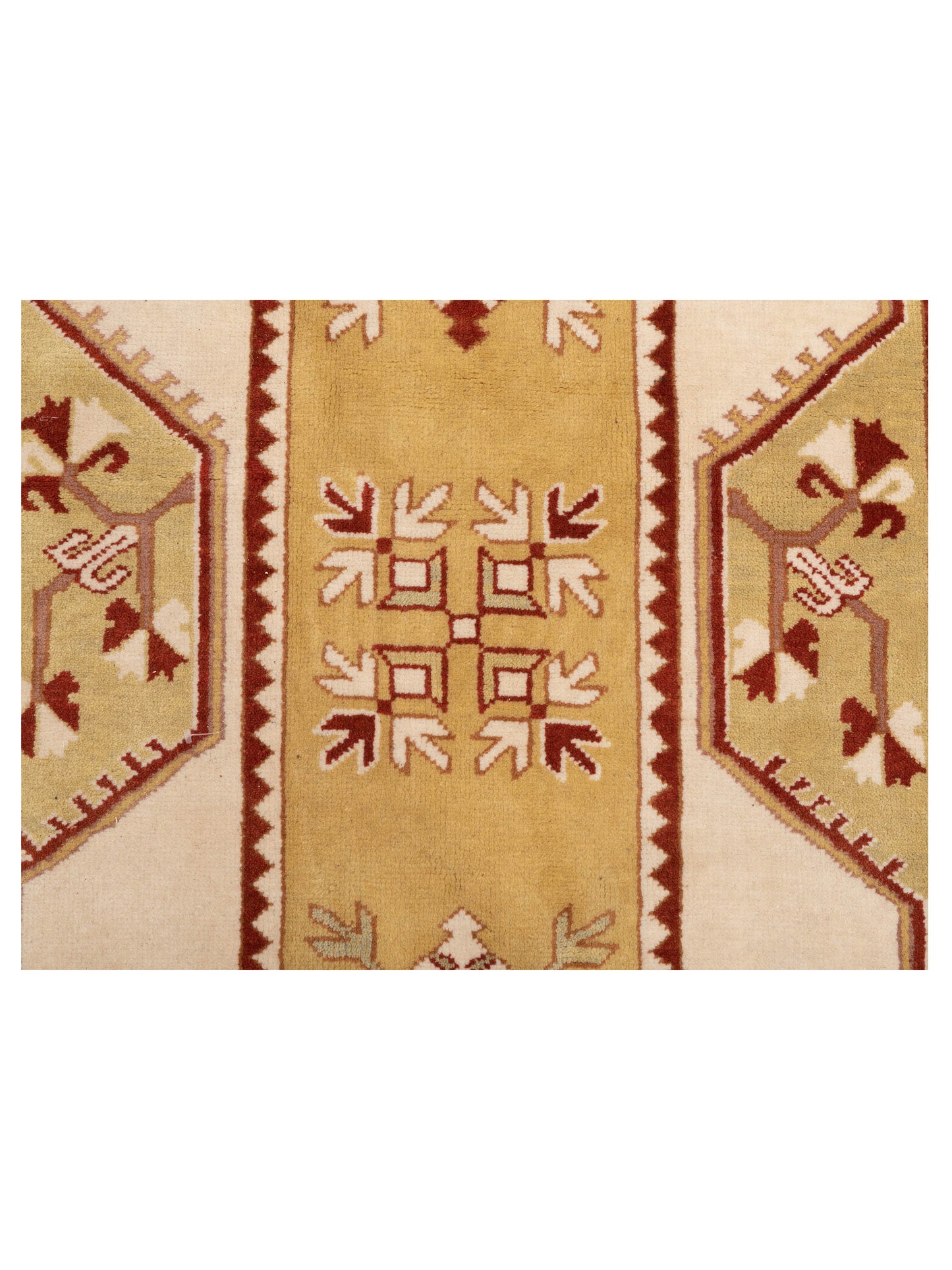 Milas 146190 Ivory Brown 6.1x11.4 Hand Knotted Rug