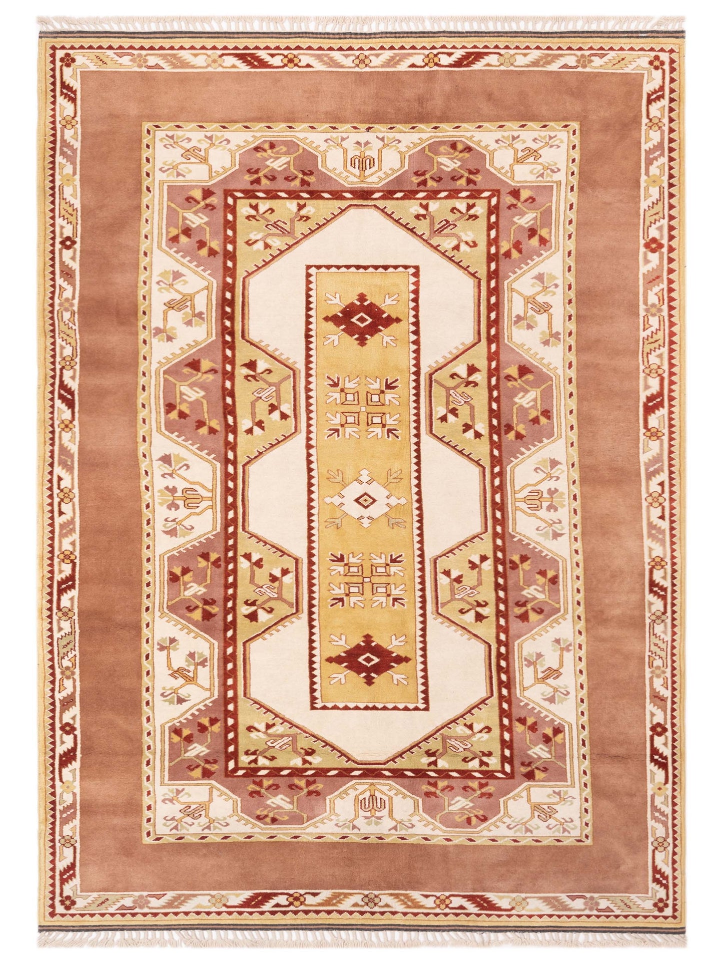 Pasha Milas Ivory Brown Traditional