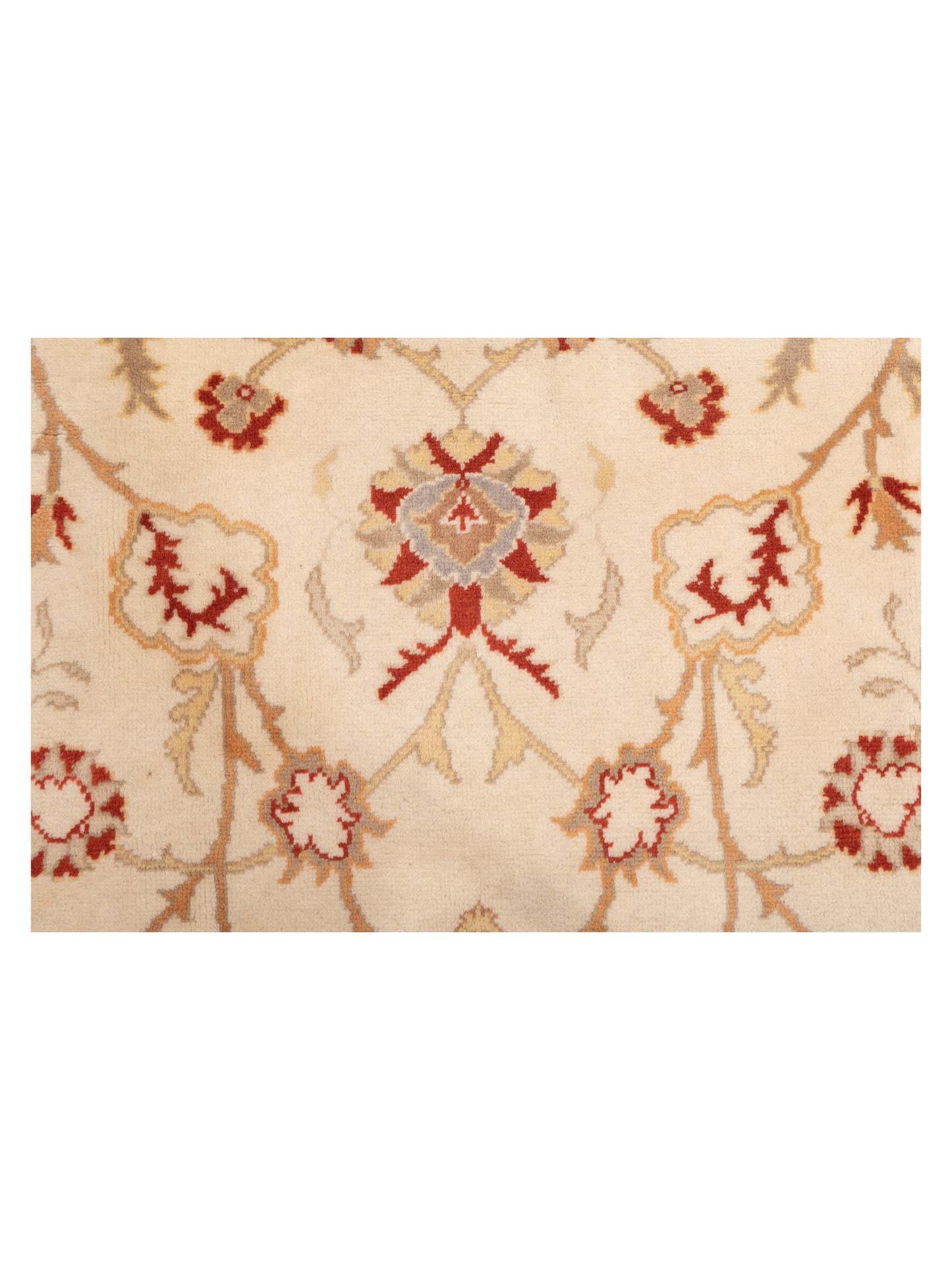 Milas 146191 Ivory Brown 5.3x10.6 Hand Knotted Rug