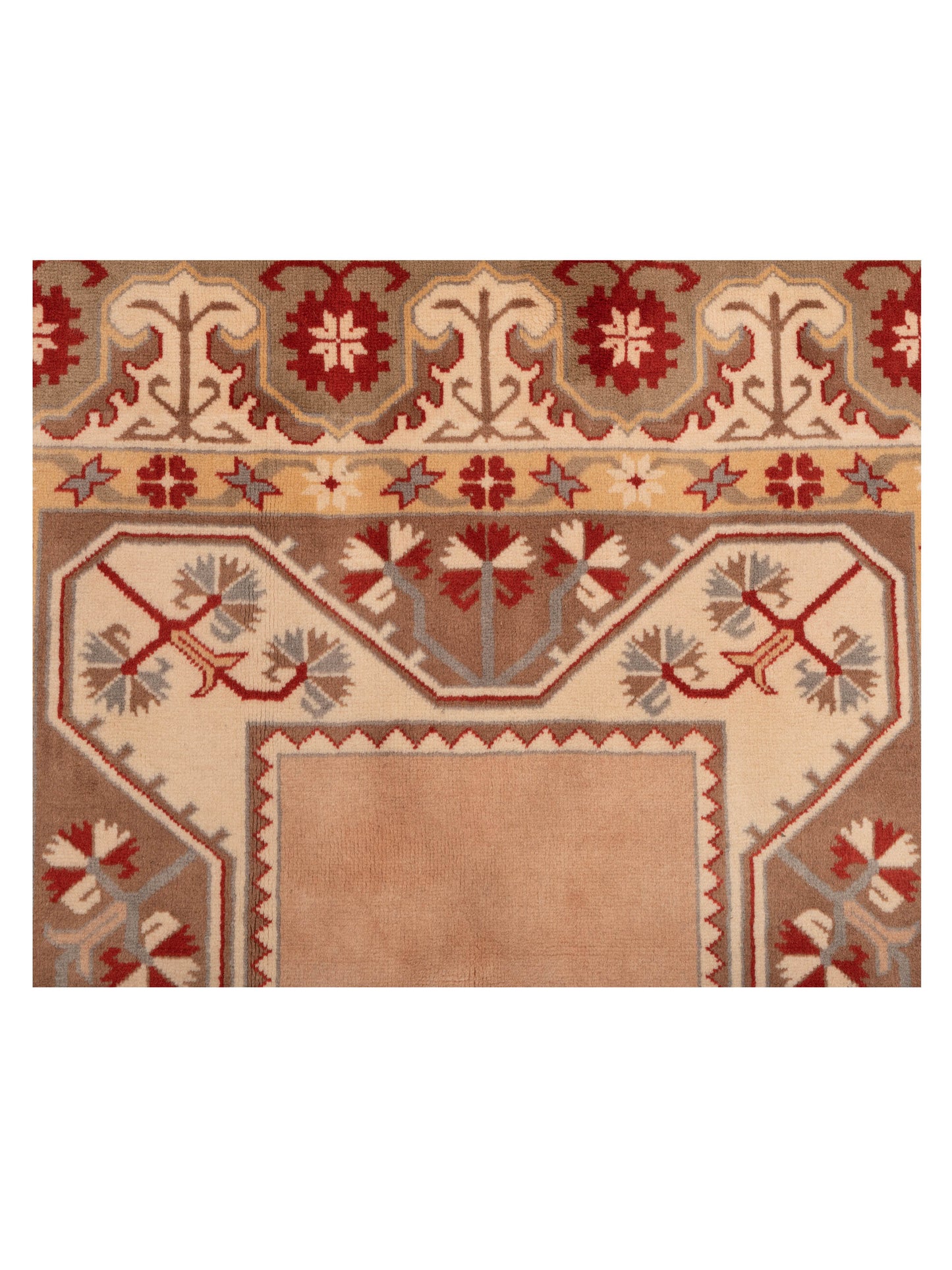 Milas 146195 Red Brown 5.3x8.3 Hand Knotted Rug