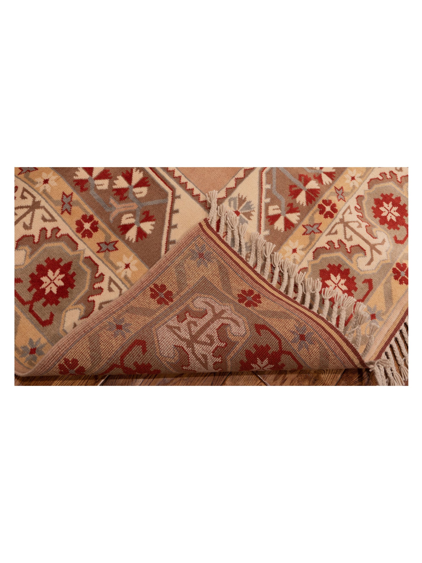 Milas 146195 Red Brown 5.3x8.3 Hand Knotted Rug