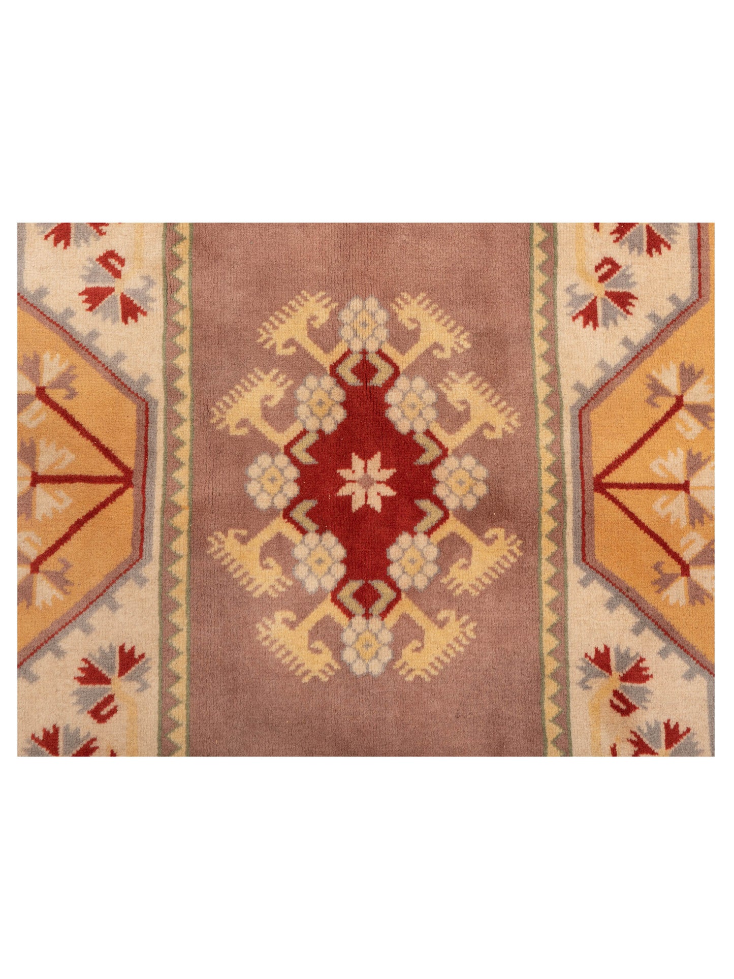 Milas 146203 Purple Brown 5.5x8.9 Hand Knotted Rug