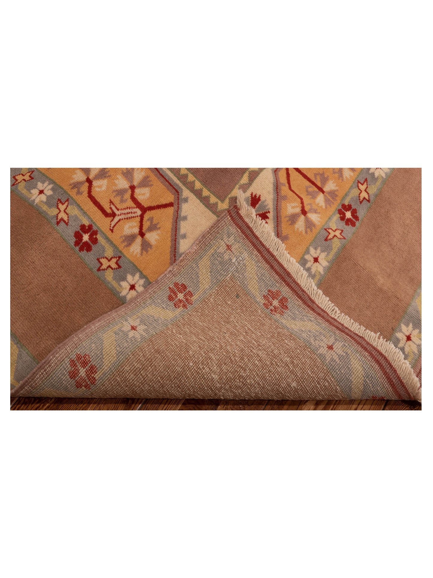 Milas 146203 Purple Brown 5.5x8.9 Hand Knotted Rug