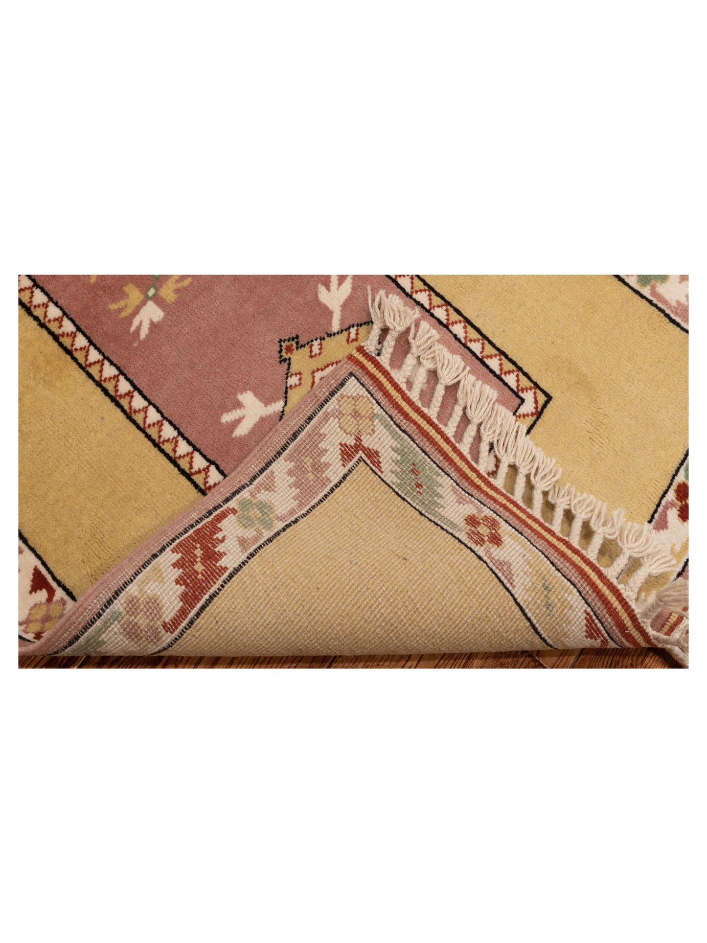 Milas 146209 Purple Gold 2.8x10.3 Hand Knotted Rug