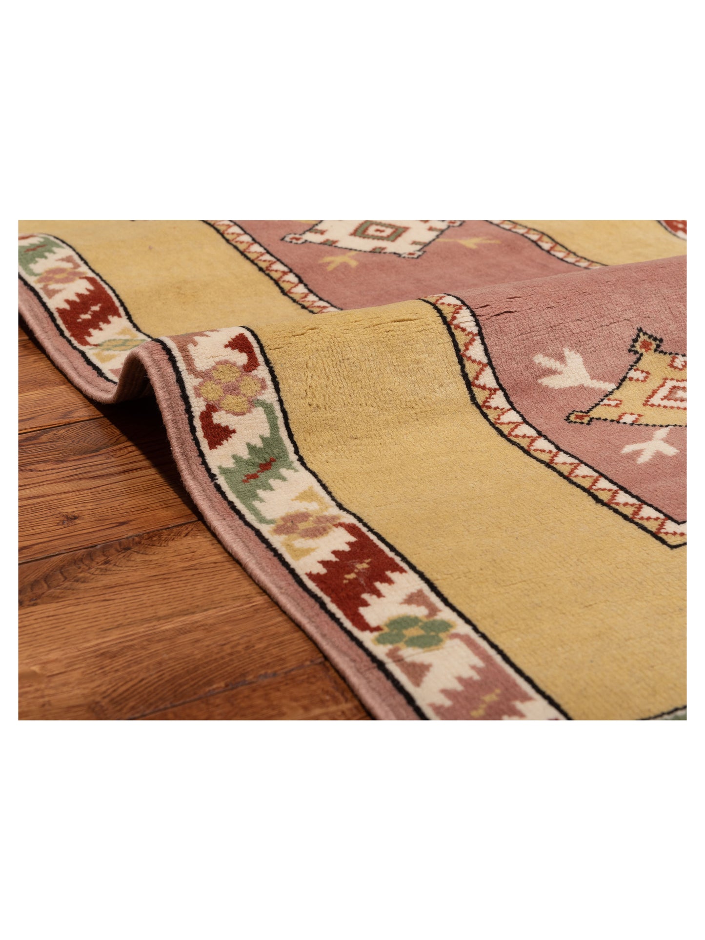 Milas 146209 Purple Gold 2.8x10.3 Hand Knotted Rug