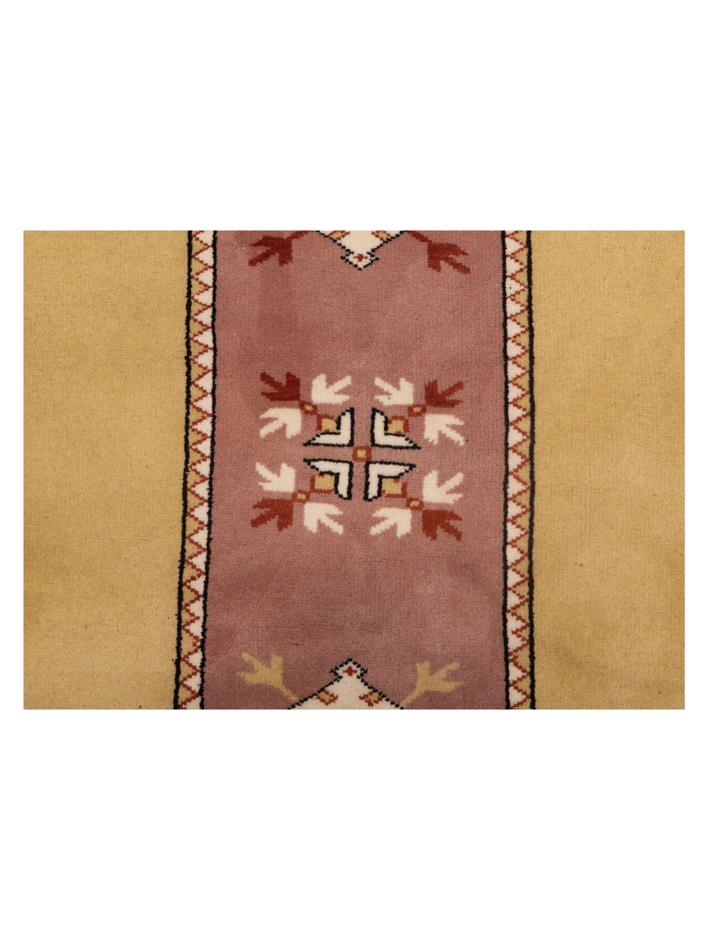 Milas 146216 Purple Gold 2.10x9.10 Hand Knotted Rug
