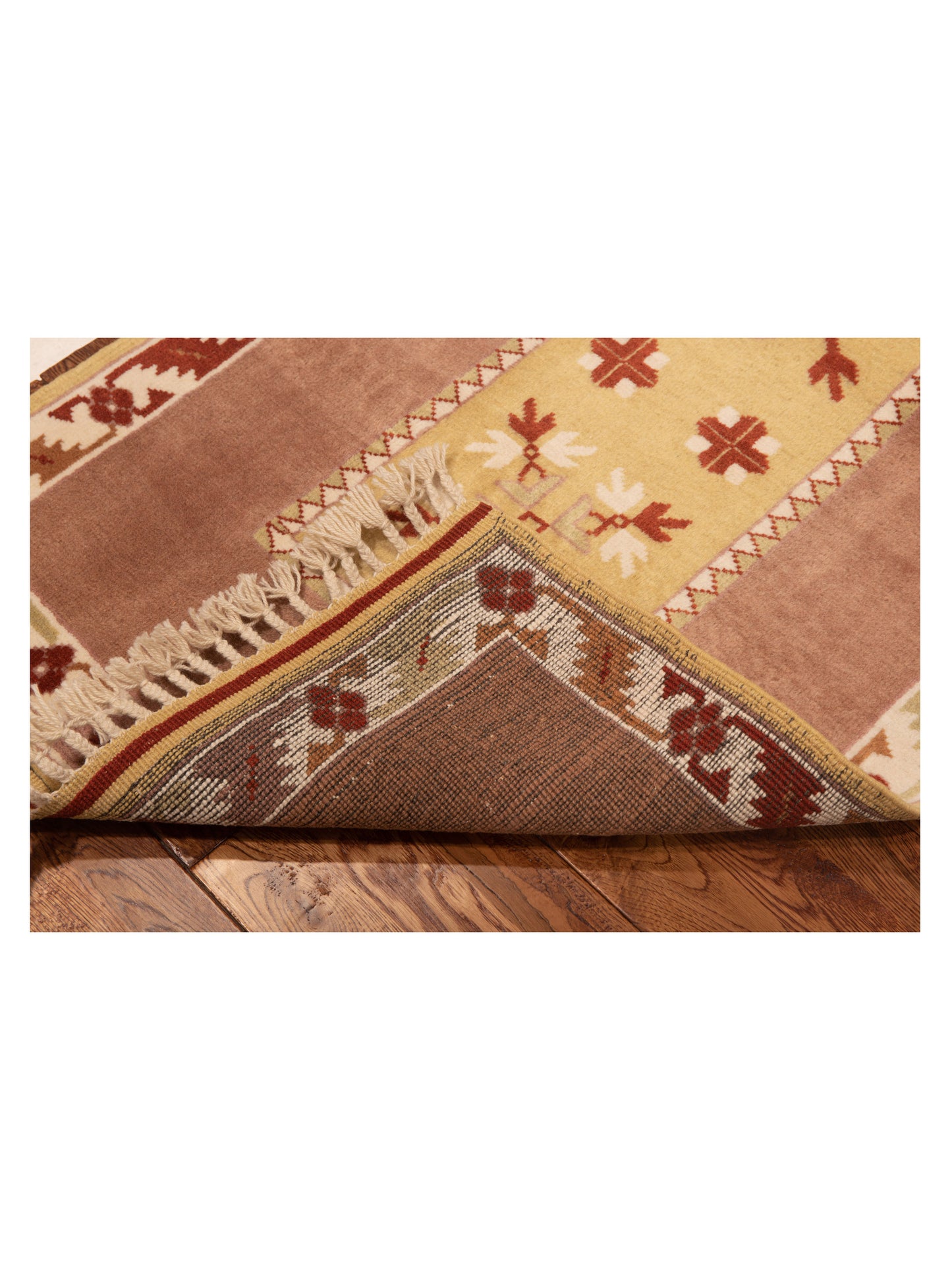 Milas 146226 Gold Purple 2.8x5.2 Hand Knotted Rug