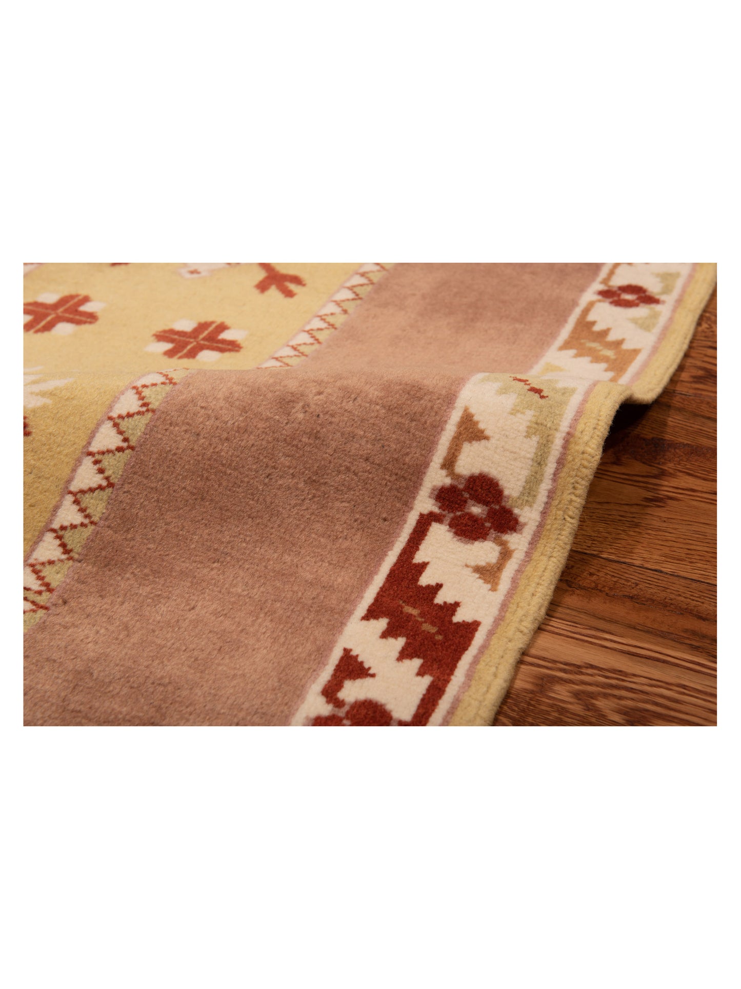 Milas 146226 Gold Purple 2.8x5.2 Hand Knotted Rug
