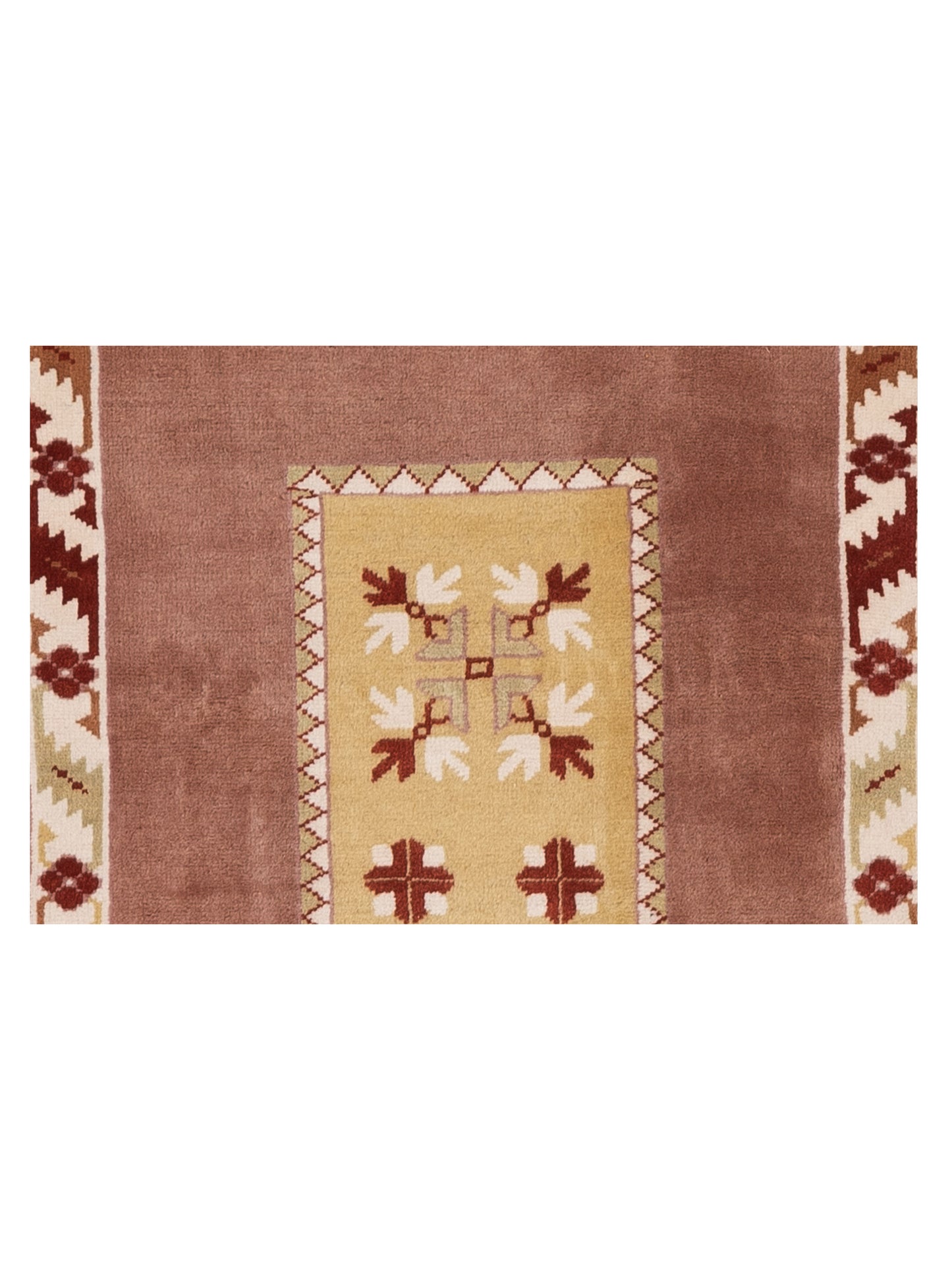 Milas 146226 Gold Purple 2.8x5.2 Hand Knotted Rug