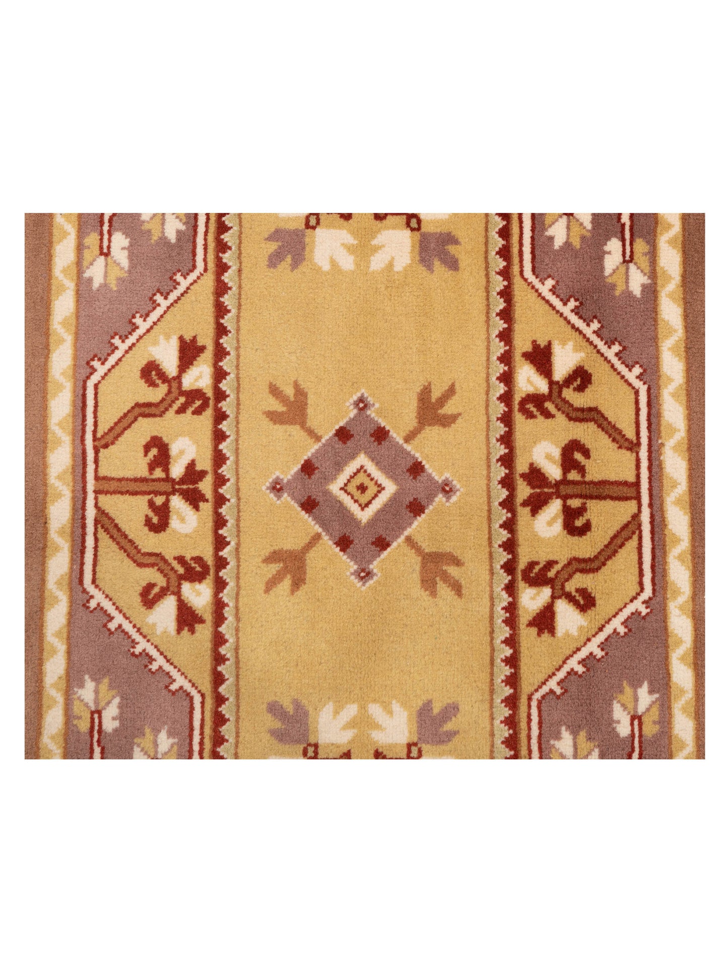 Milas 146229 Brown Gold 5.3x9.9 Hand Knotted Rug