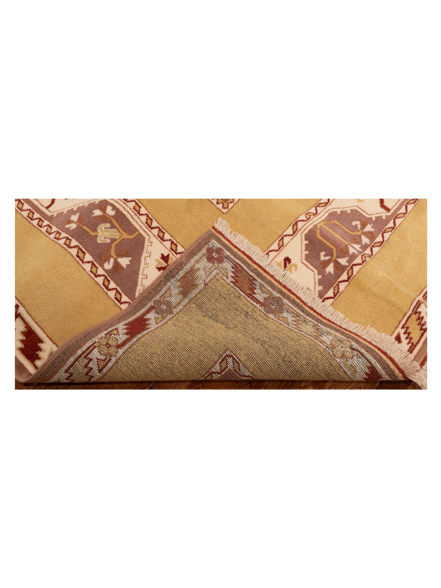 Milas 146231 Purple Gold 5.5x8.8 Hand Knotted Rug