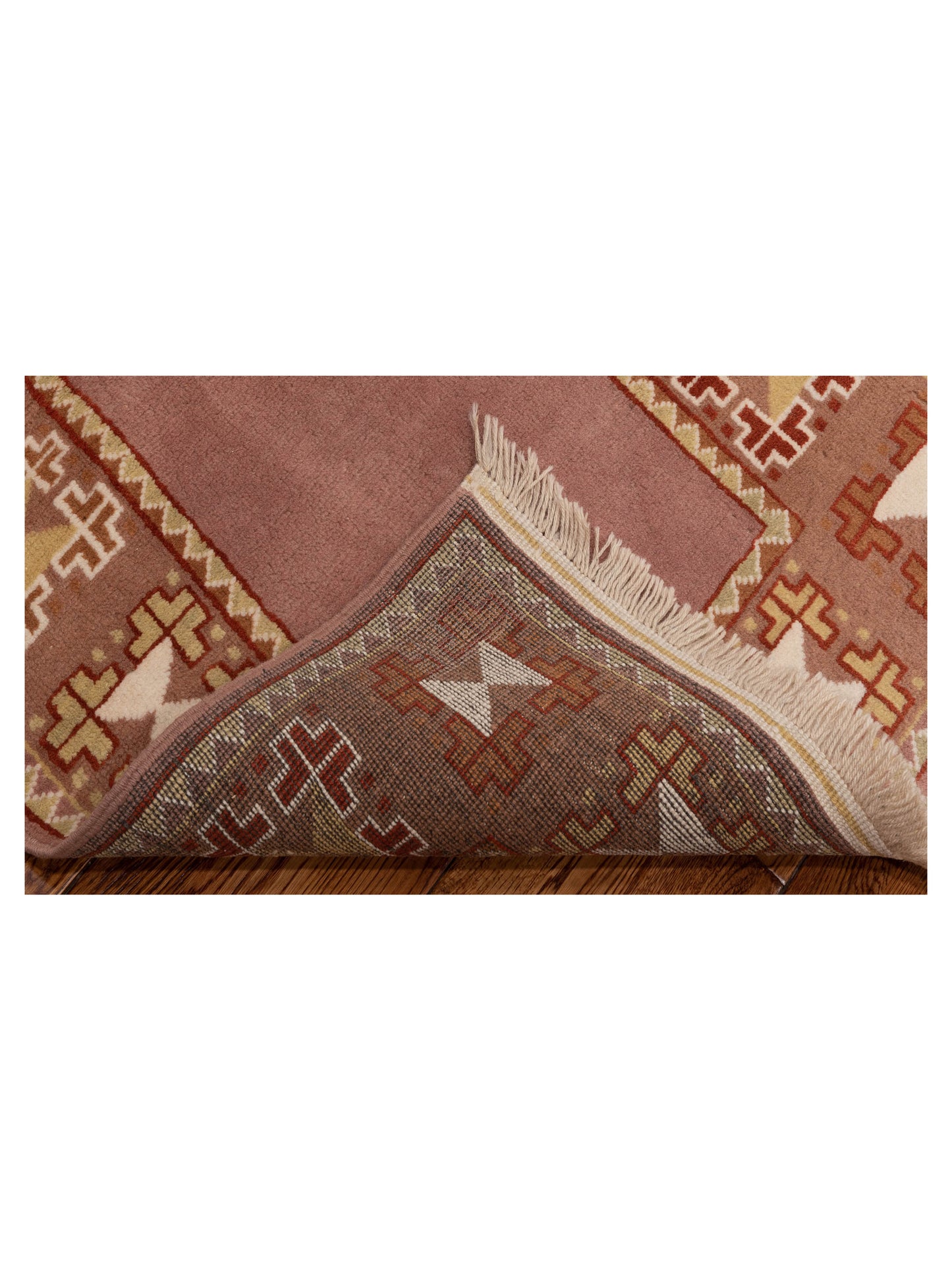 Milas 146257 Purple Brown 2.8x9.8 Hand Knotted Rug