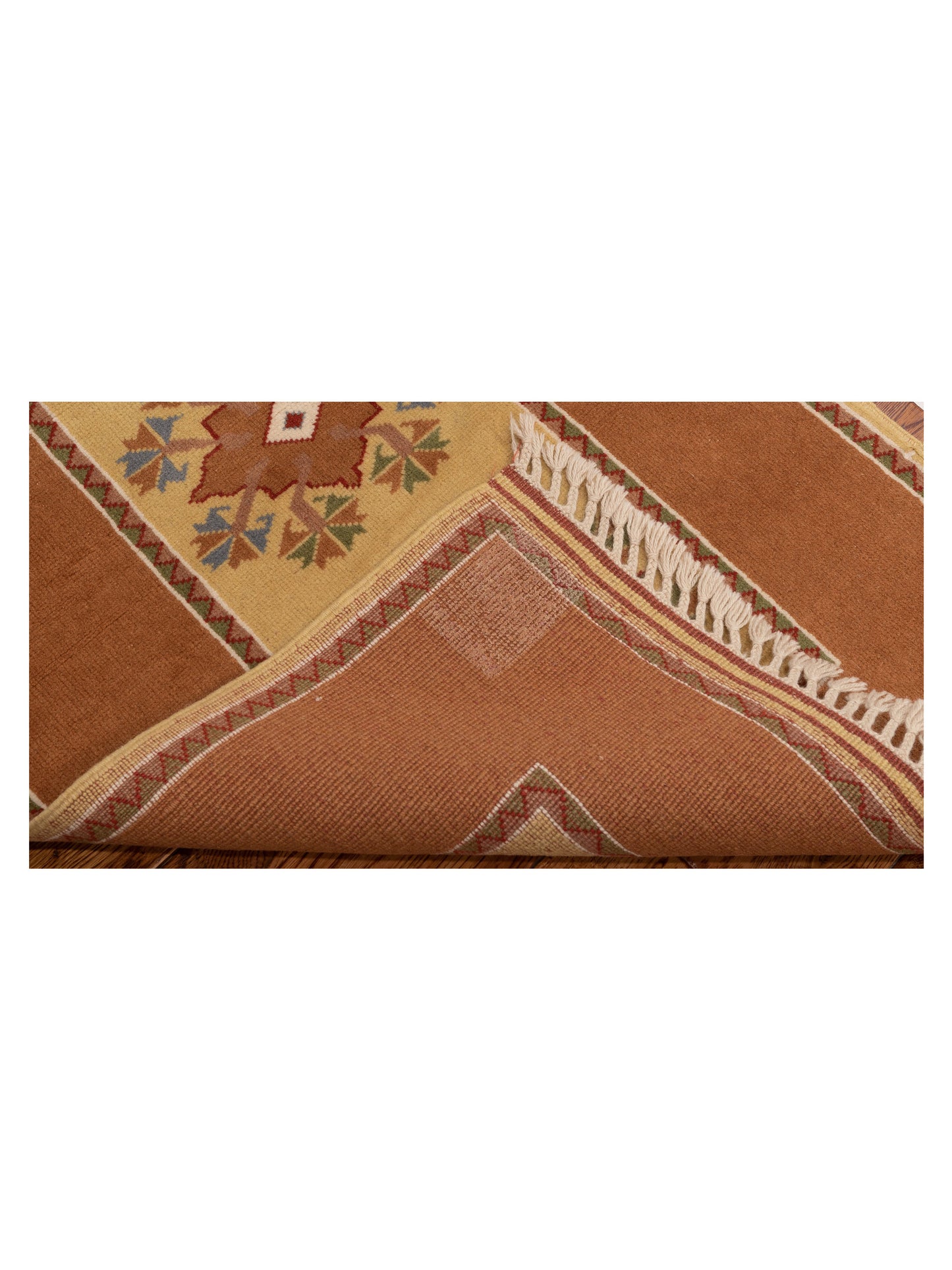 Milas 146264 Gold Brown 2.7x4.5 Hand Knotted Rug