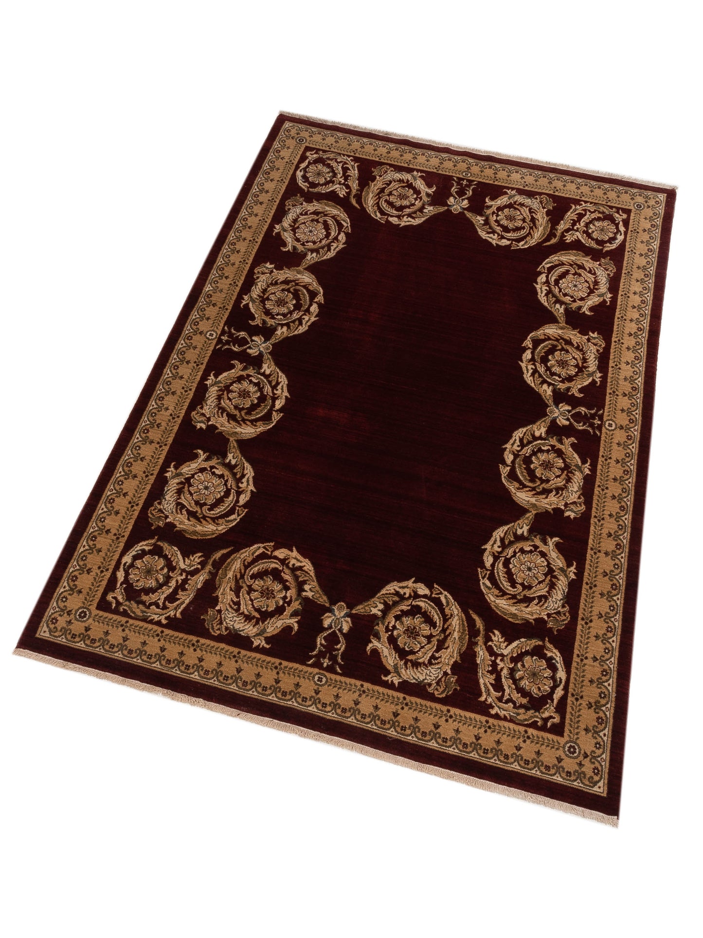 Alara 146317 Red Gold 6.6x9.8 Machine Made Rug
