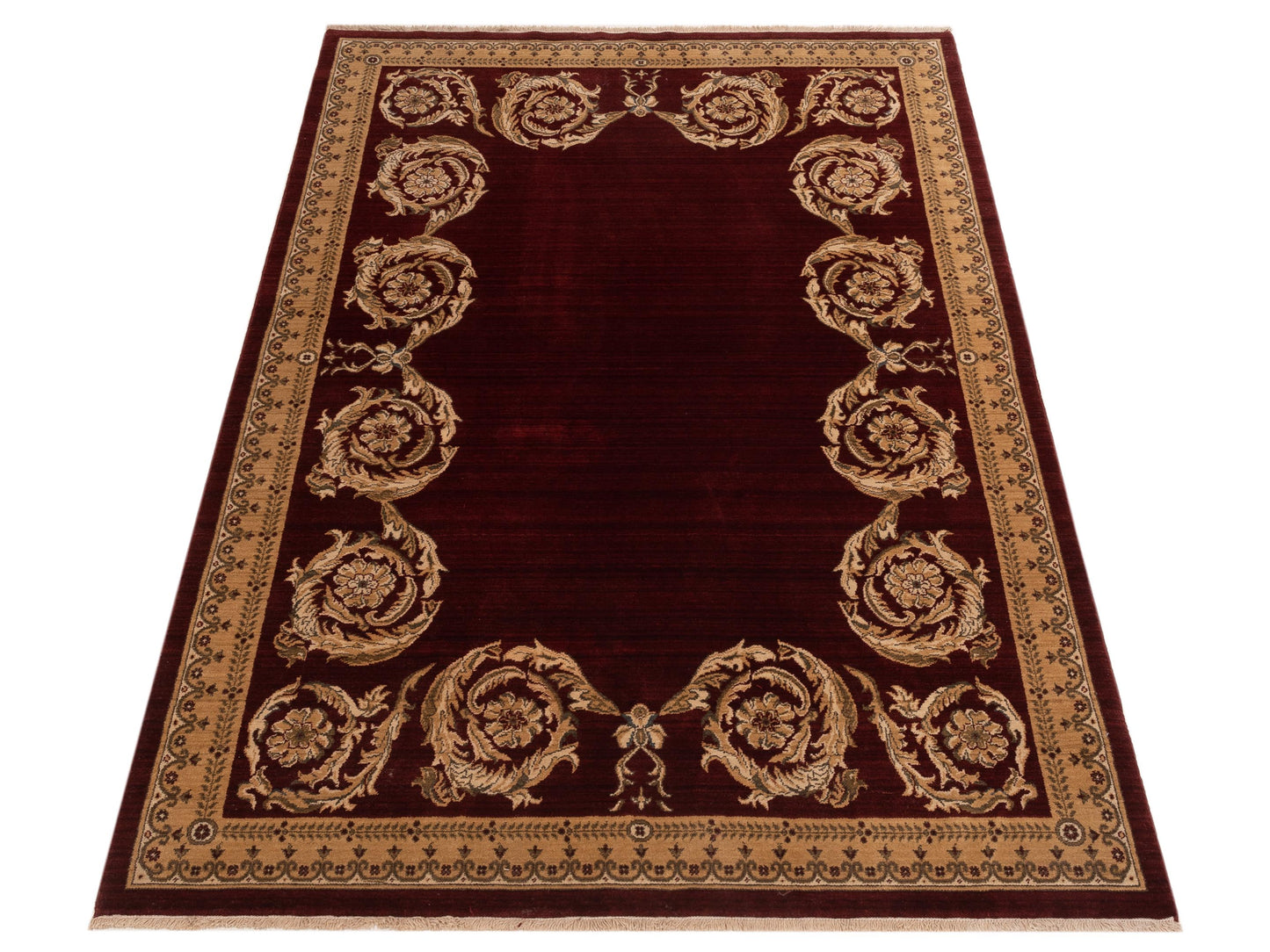 Alara 146317 Red Gold 6.6x9.8 Machine Made Rug