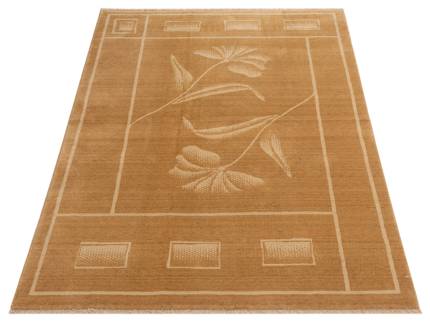 Alara 146329 Gold 5.2x7.5 Machine Made Rug
