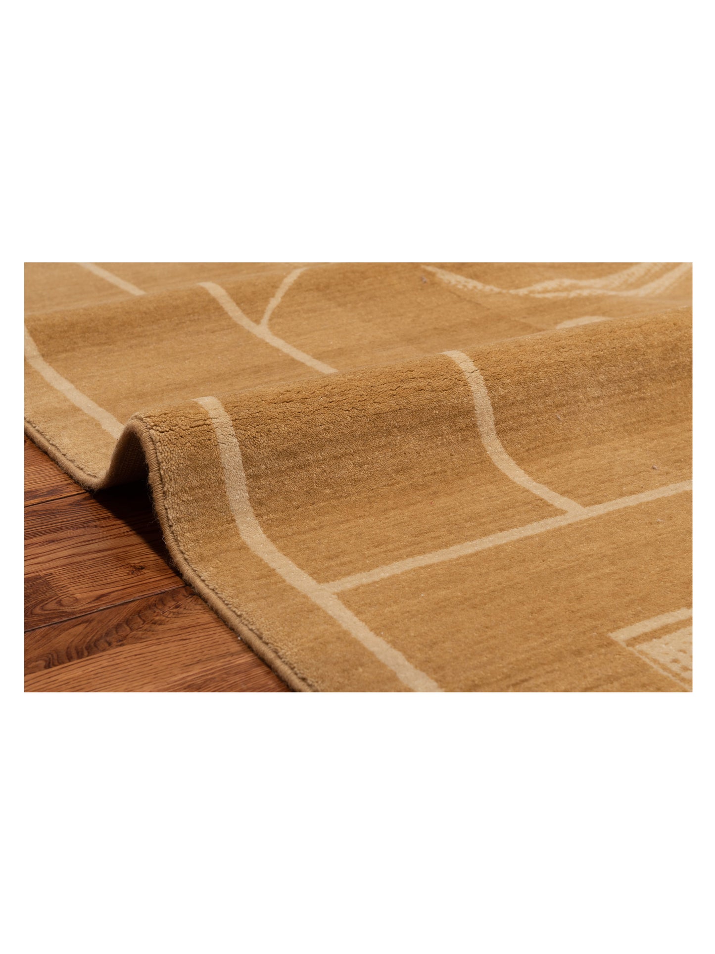 Alara 146329 Gold 5.2x7.5 Machine Made Rug