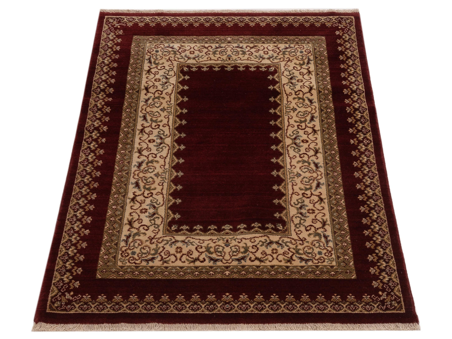 Alara 146338 Red Red 4x5.3 Machine Made Rug