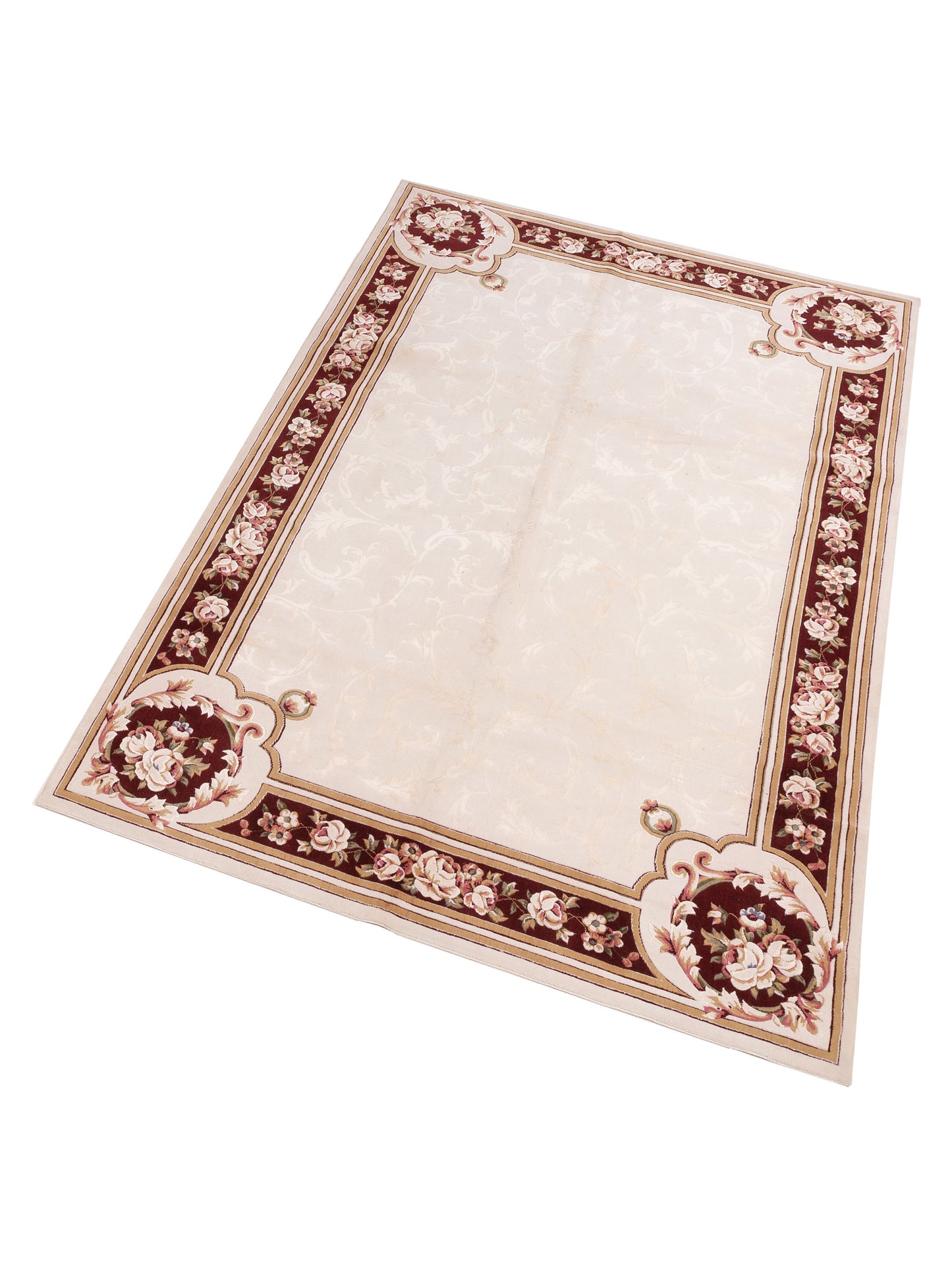 Alara 146384 Ivory Red 6.6x9.8 Machine Made Rug