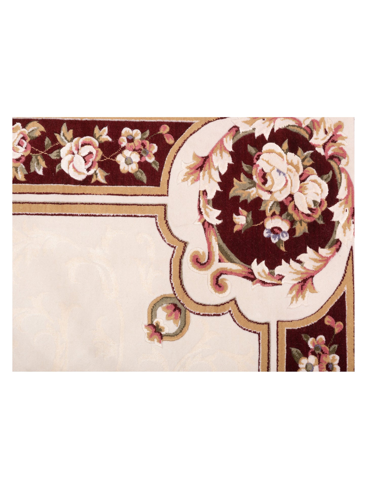 Alara 146384 Ivory Red 6.6x9.8 Machine Made Rug