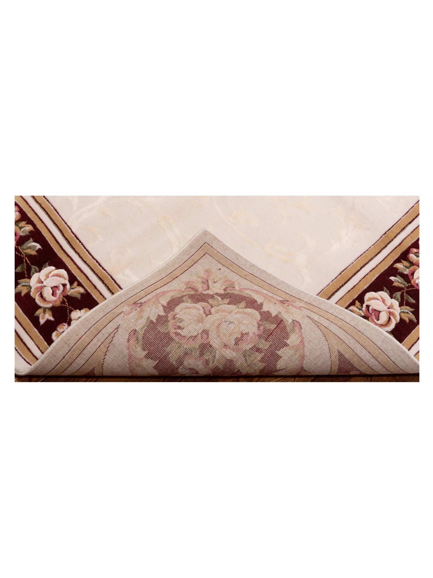 Alara 146384 Ivory Red 6.6x9.8 Machine Made Rug
