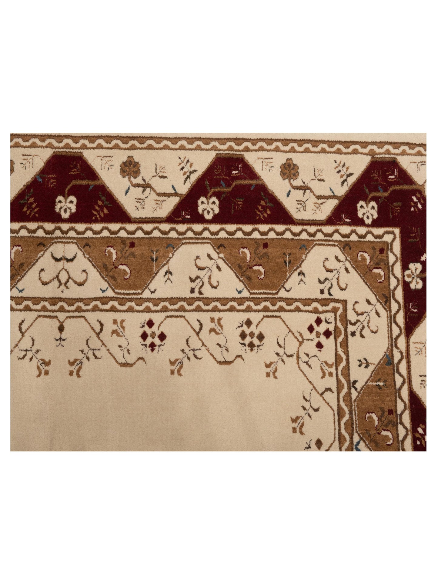 Alara 146389 Ivory Red 6.6x9.8 Machine Made Rug