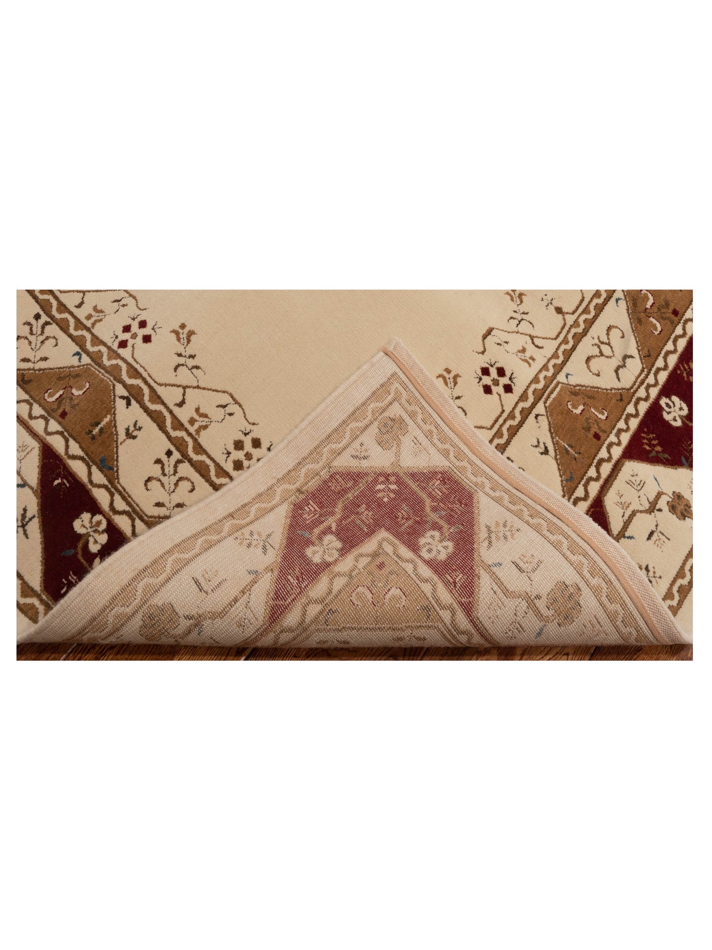 Alara 146389 Ivory Red 6.6x9.8 Machine Made Rug