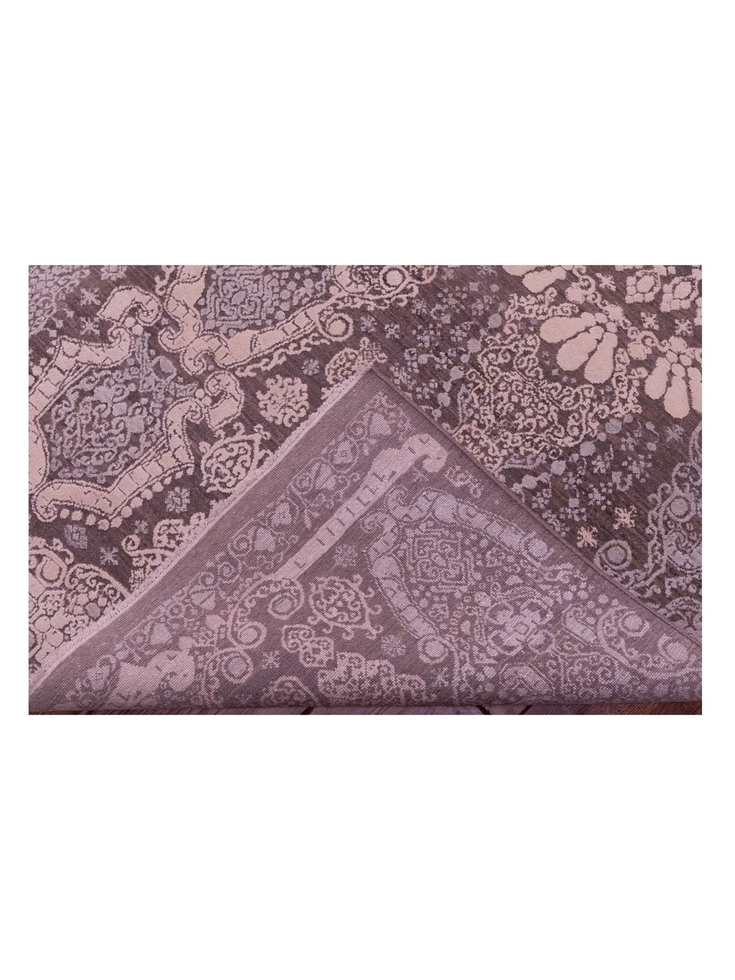 Dazzling 146431 Gray Gray 9x11.10 Hand Knotted Rug