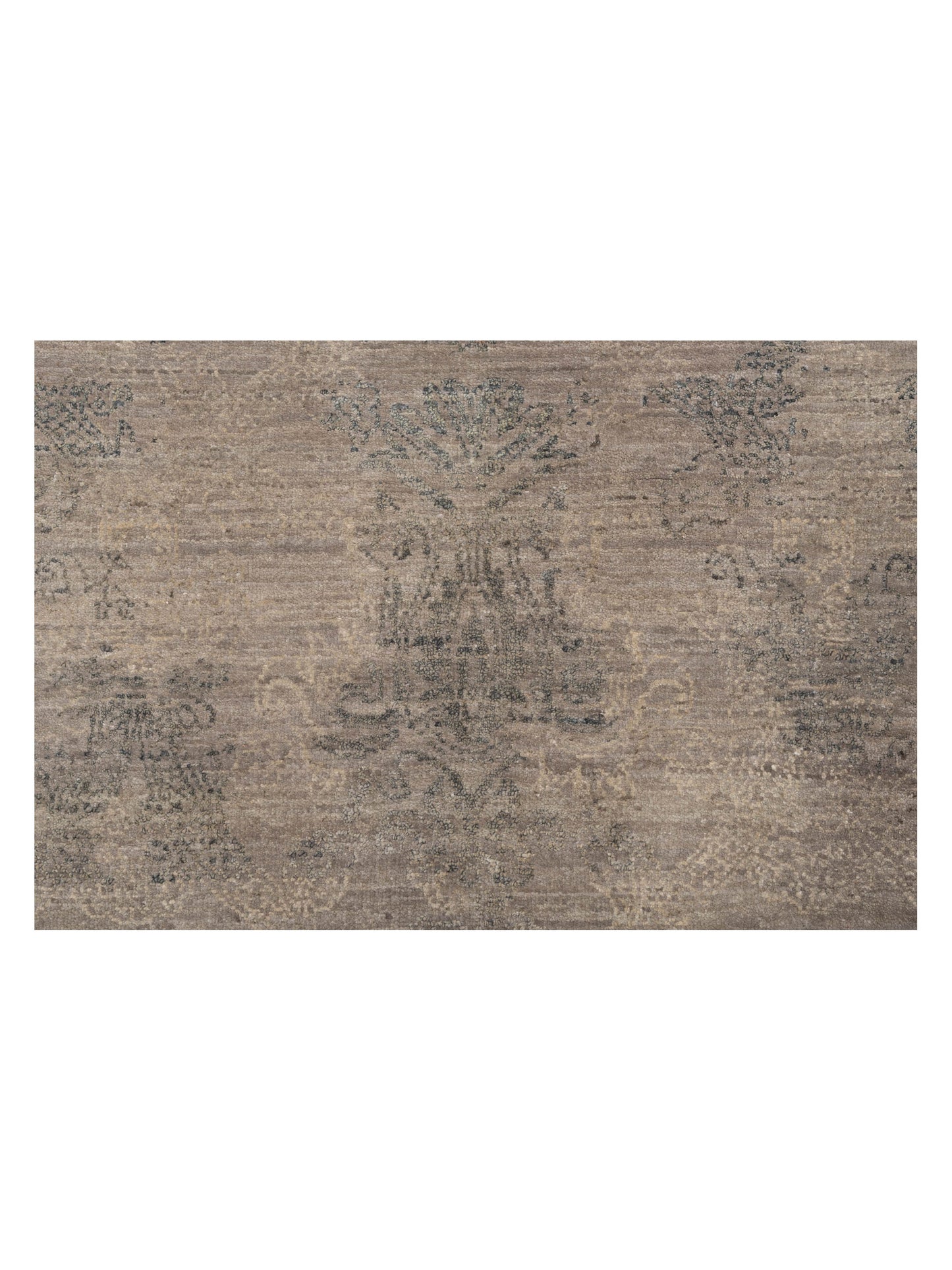 Dazzling 146435 Silver Green 8.2x10.1 Hand Knotted Rug