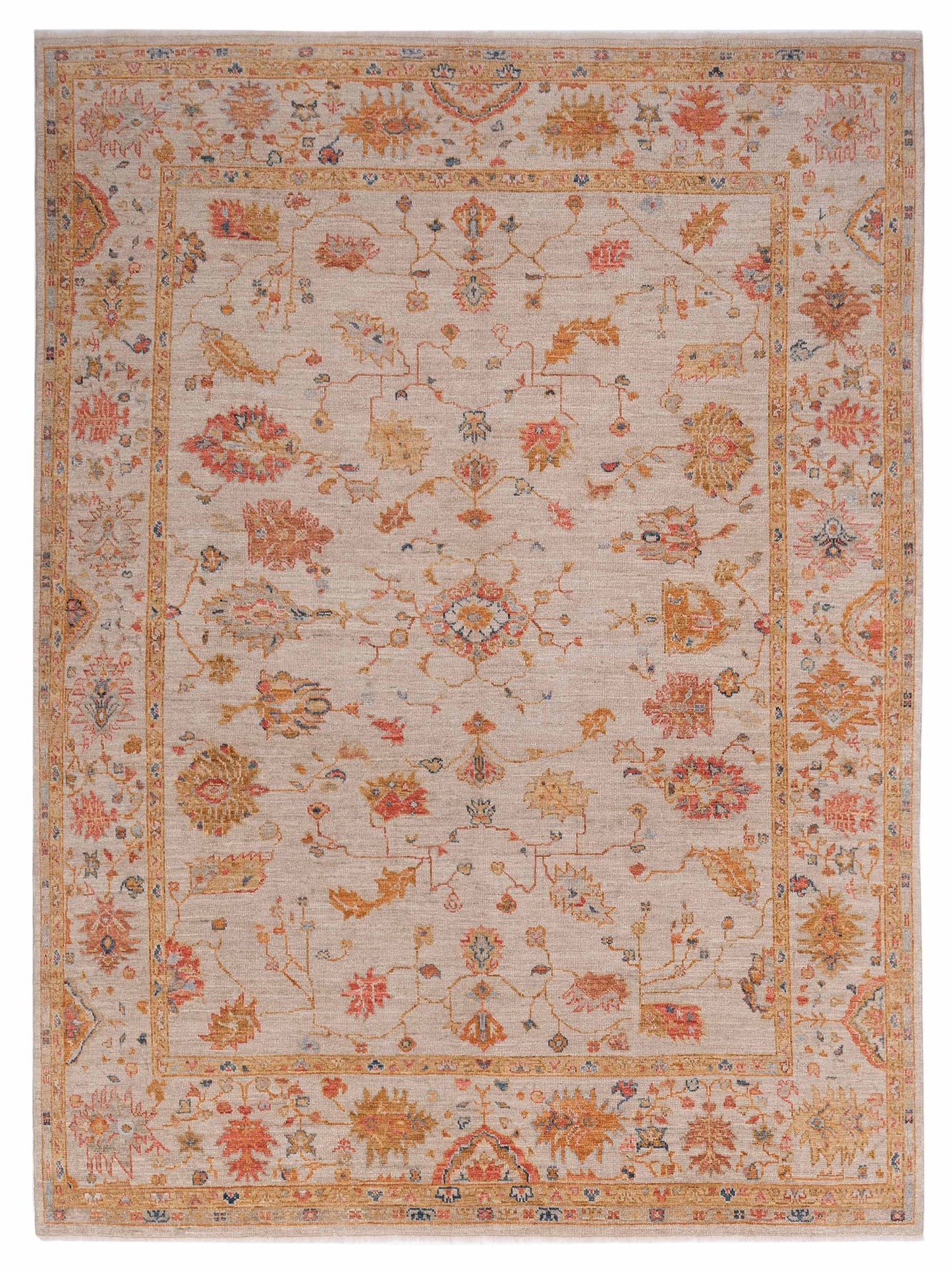 Anadol Angora Oushak  Ivory Ivory Traditional