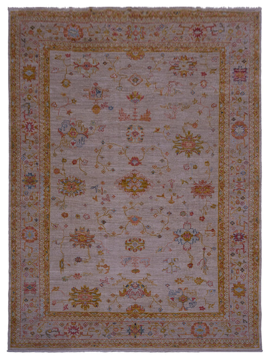 Anadol Angora Oushak  Ivory Silver Traditional