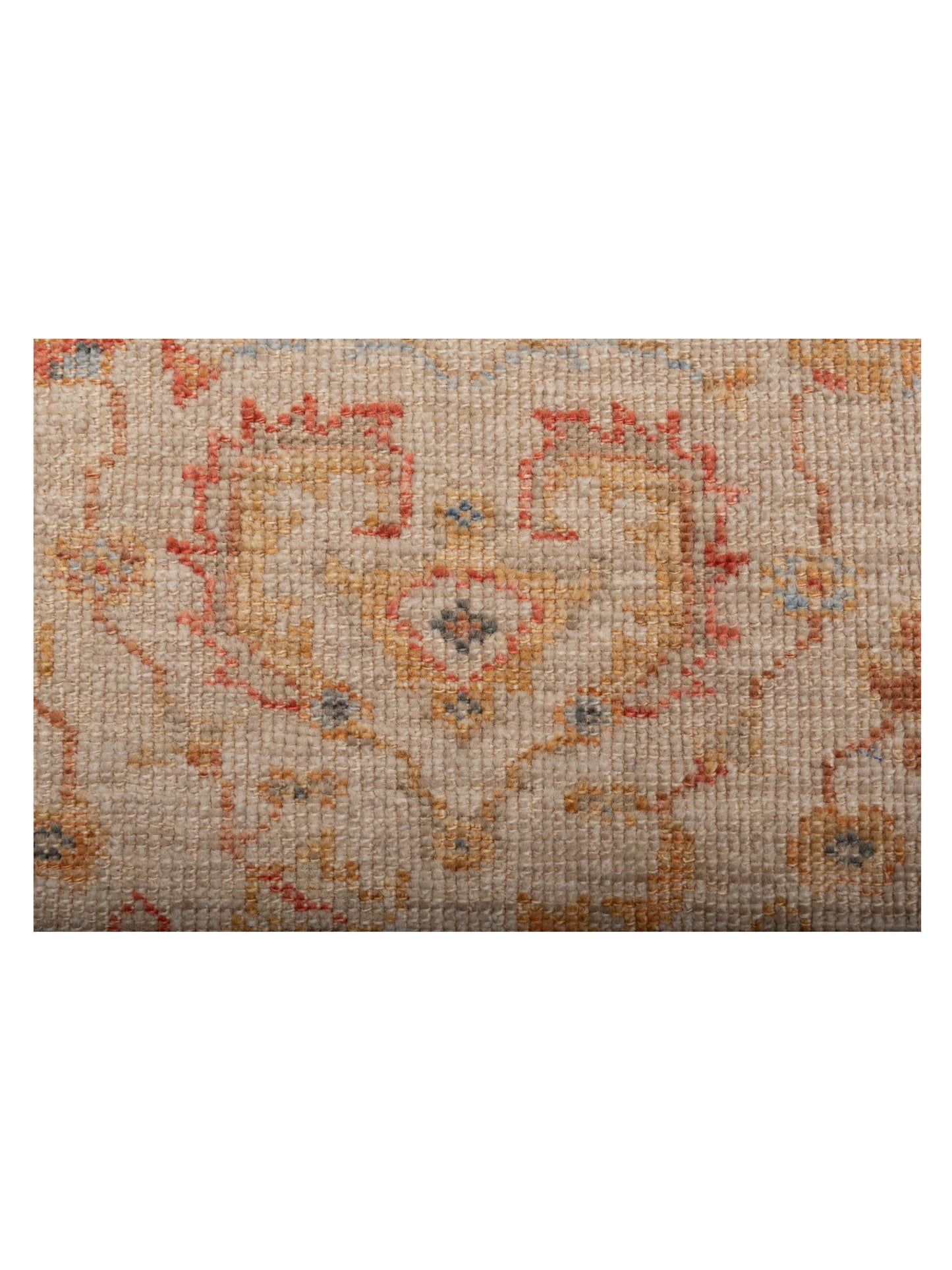 Angora Oushak 146506 Ivory Ivory 2.7x11.11 Hand Knotted Rug