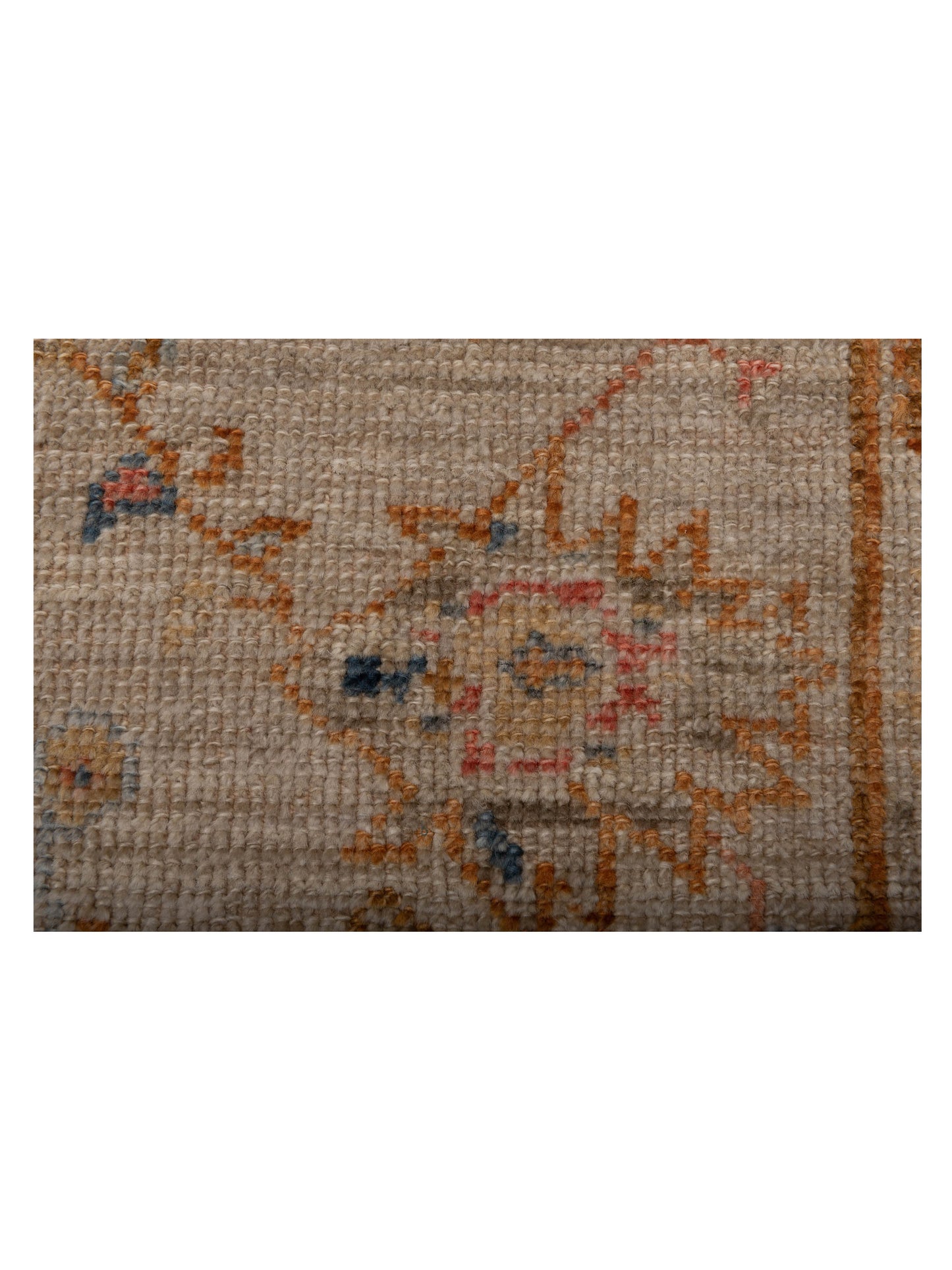 Angora Oushak 146507 Ivory Ivory 2.7x14.2 Hand Knotted Rug