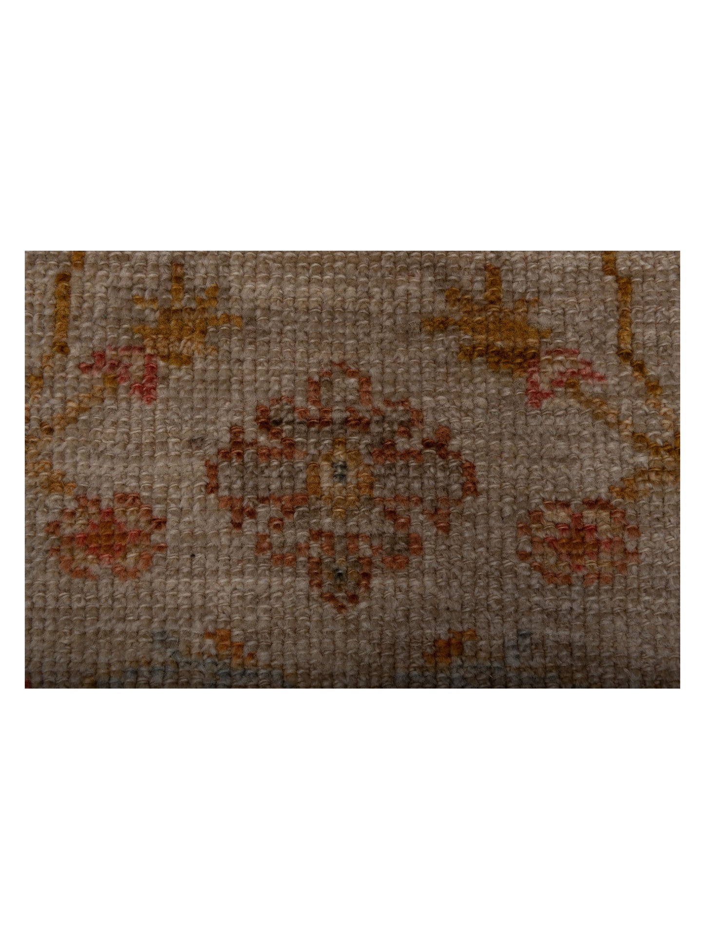 Angora Oushak 146508 Ivory Ivory 2.7x13.10 Hand Knotted Rug